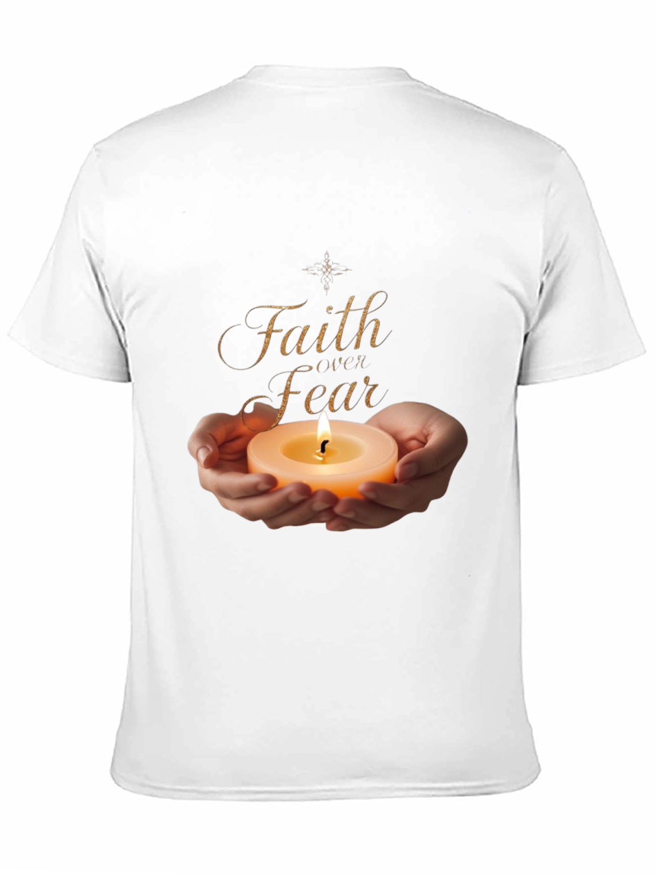 Faith Over Fear Graphic Tee - Light in Darkness