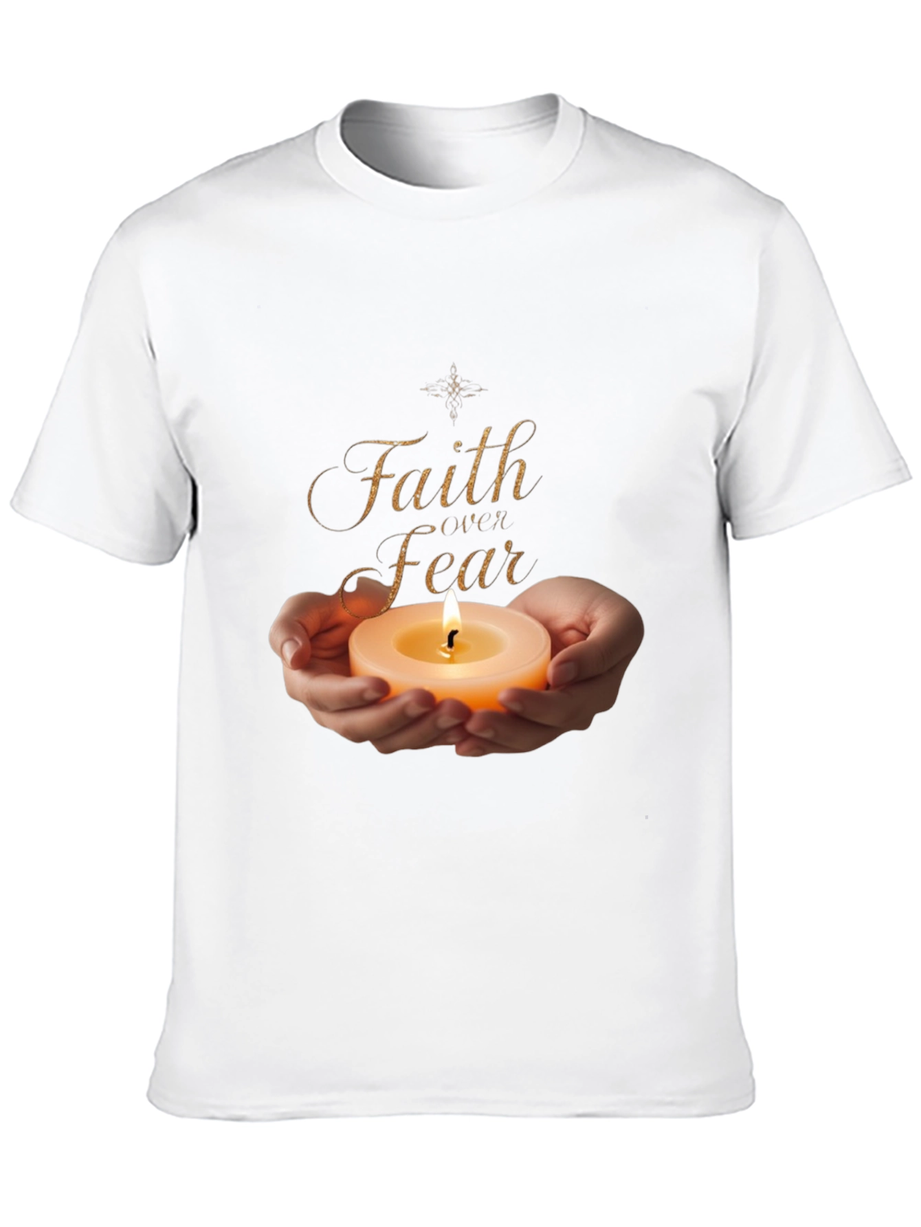 Faith Over Fear Graphic Tee - Light in Darkness