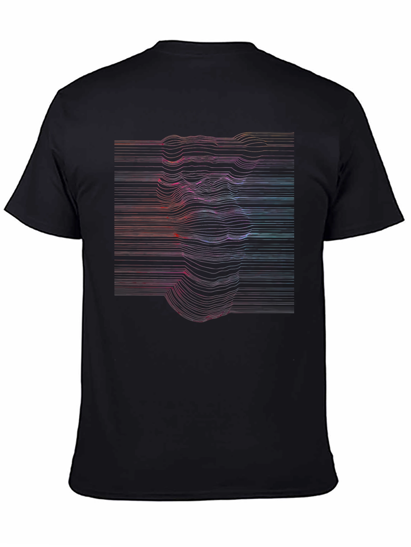 Abstract Line Art Face Graphic T-Shirt