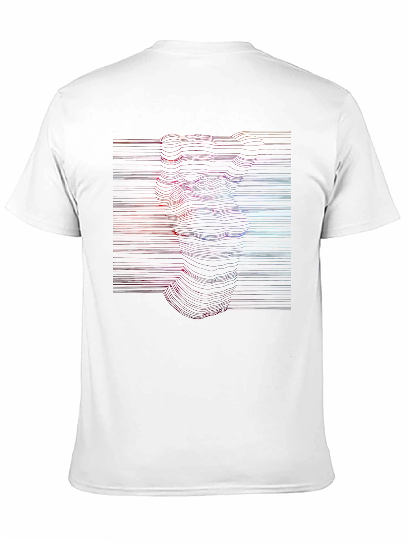 Abstract Line Art Face Graphic T-Shirt