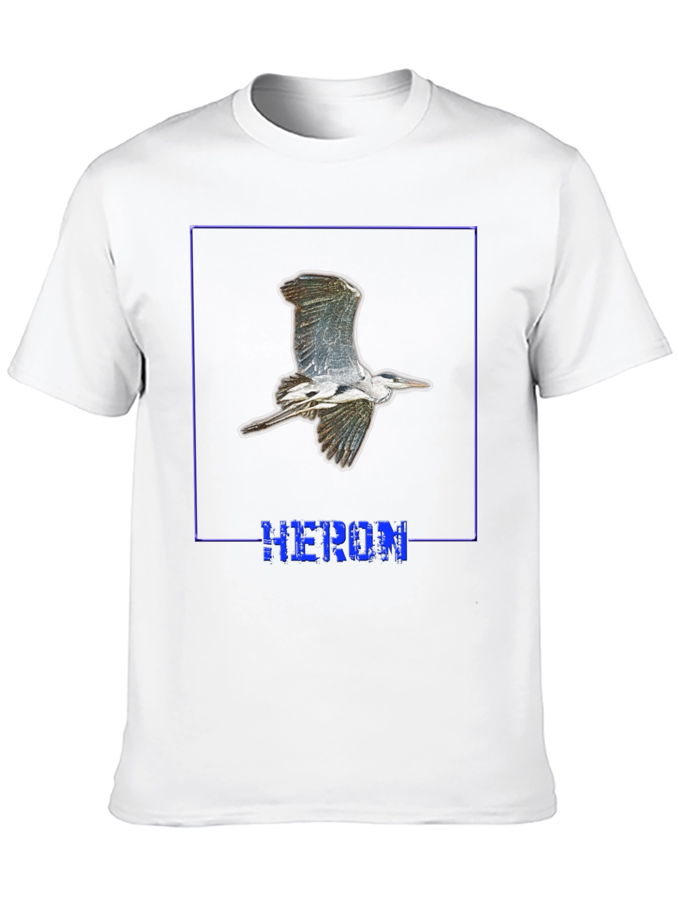 Heron Graphic Black T-Shirt