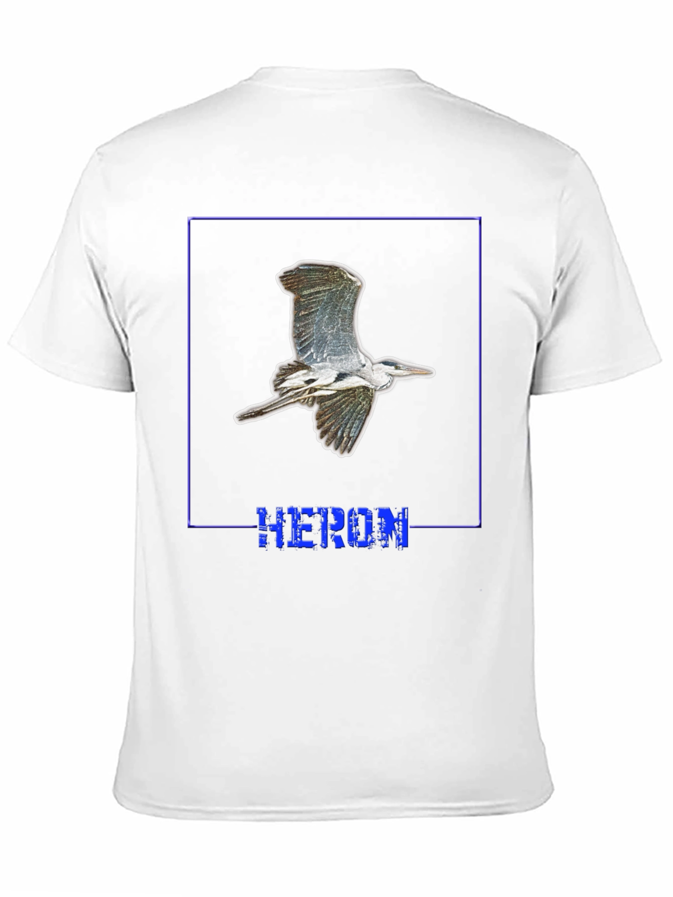 Heron Graphic Black T-Shirt