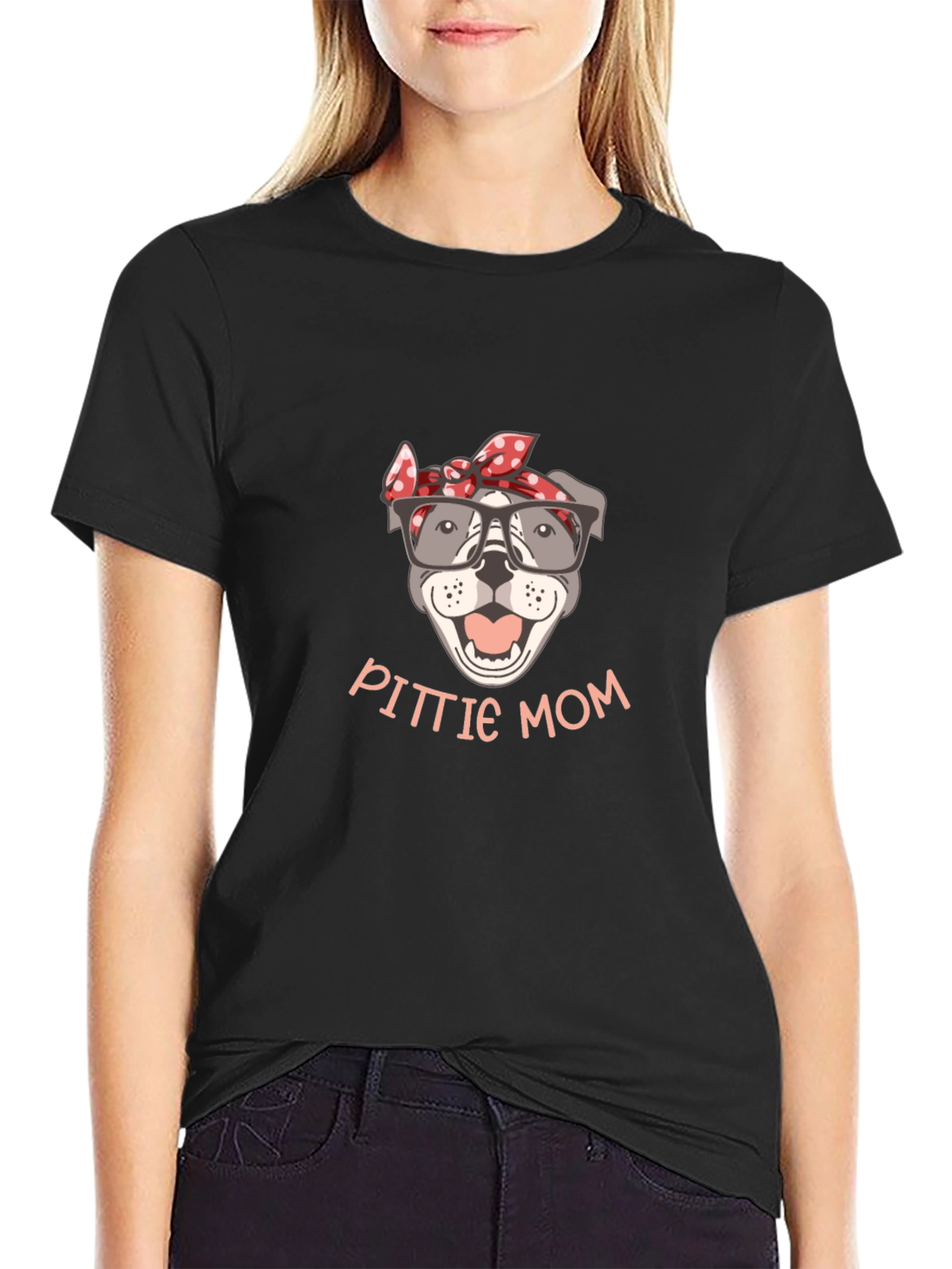 PITTIE MOM T-Shirt - Dog Lover Tee