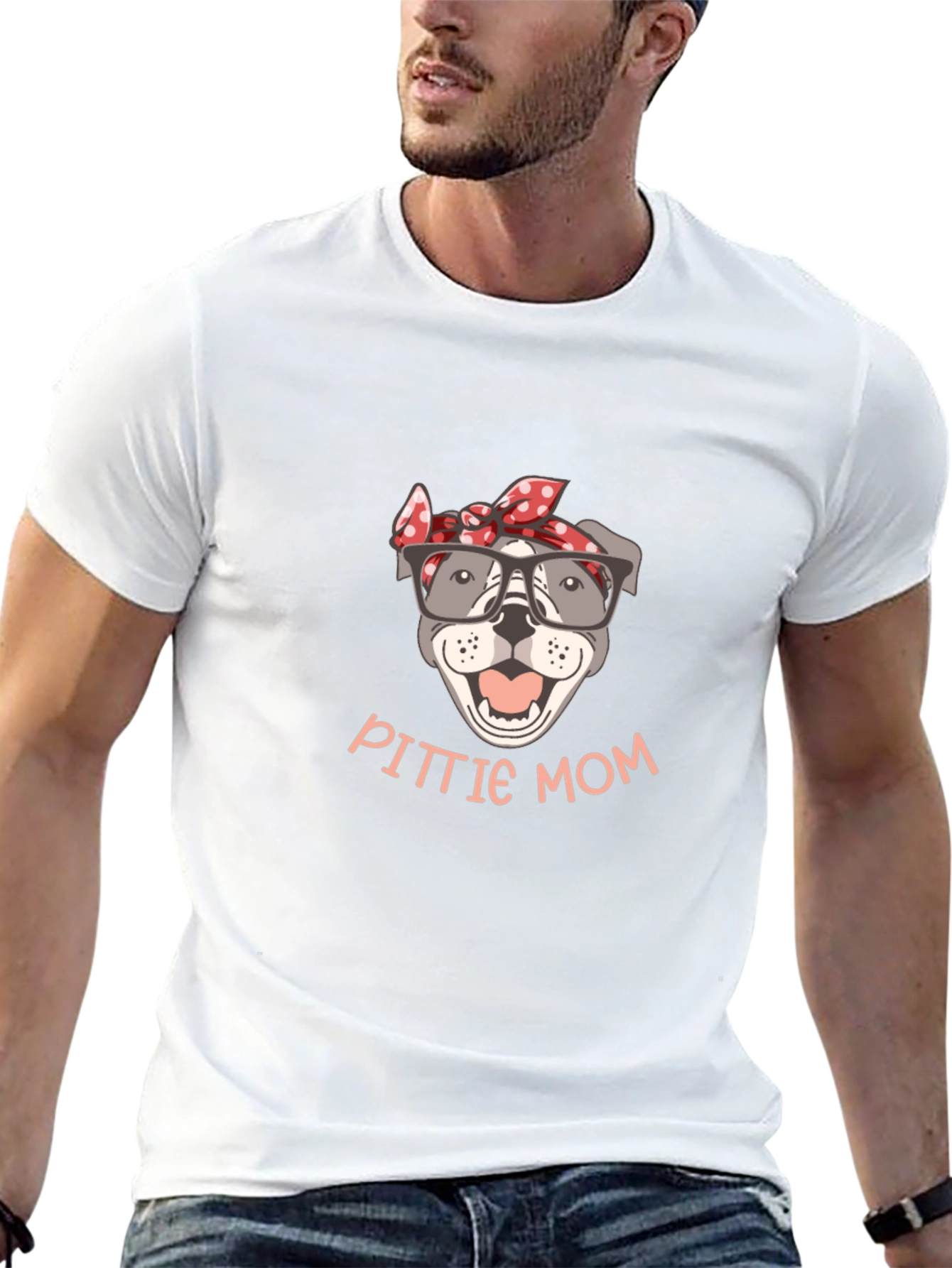 PITTIE MOM T-Shirt - Dog Lover Tee