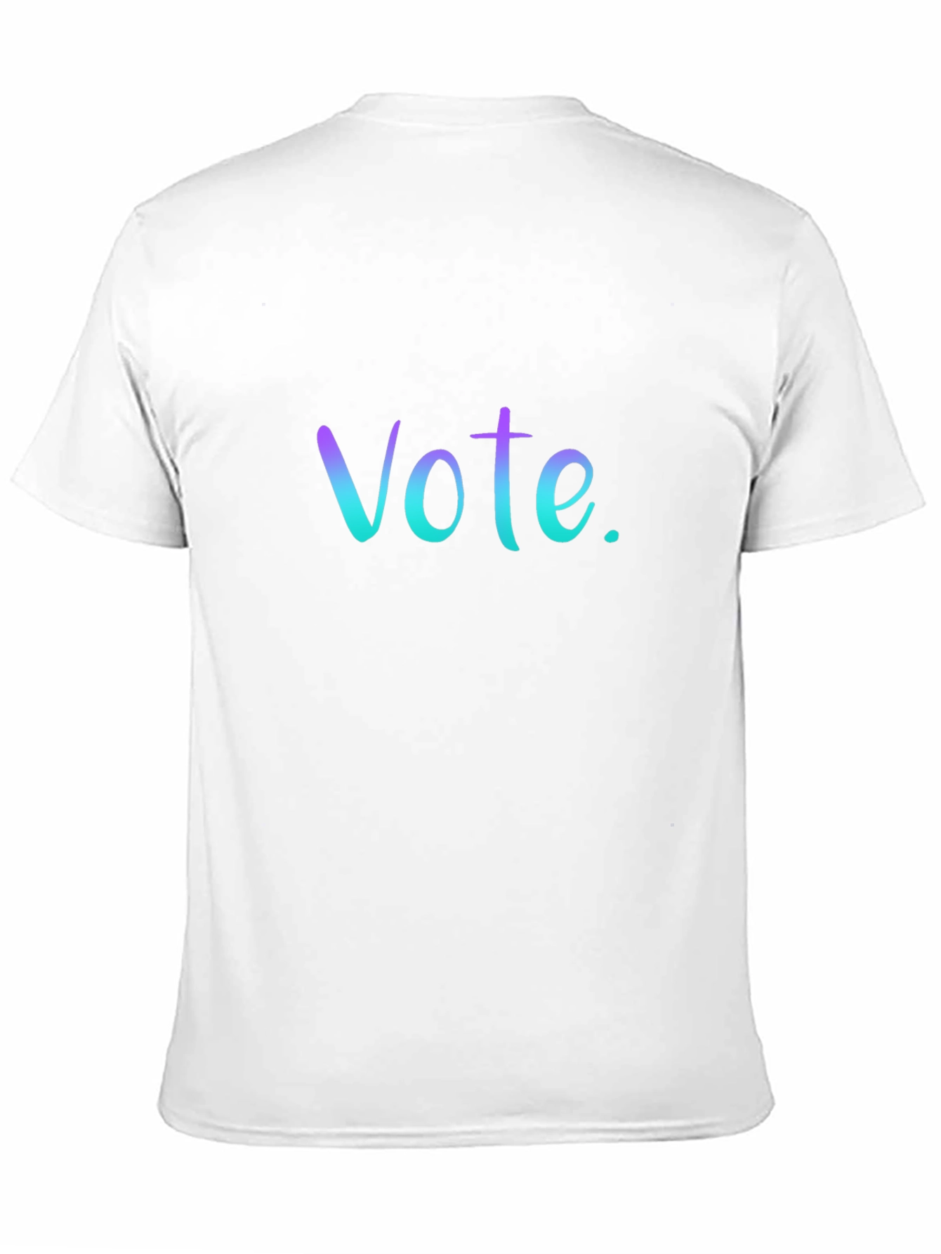 Vote T-Shirt: Gradient Lettering Casual Fit