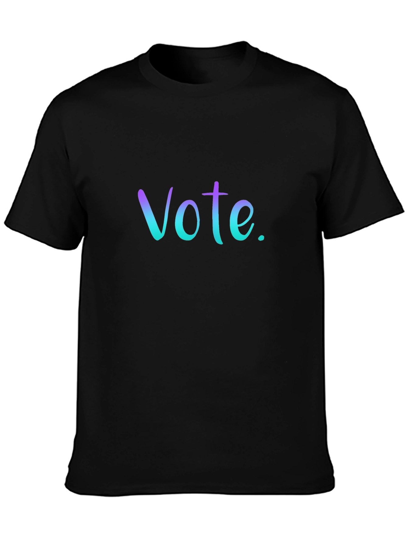 Vote T-Shirt: Gradient Lettering Casual Fit