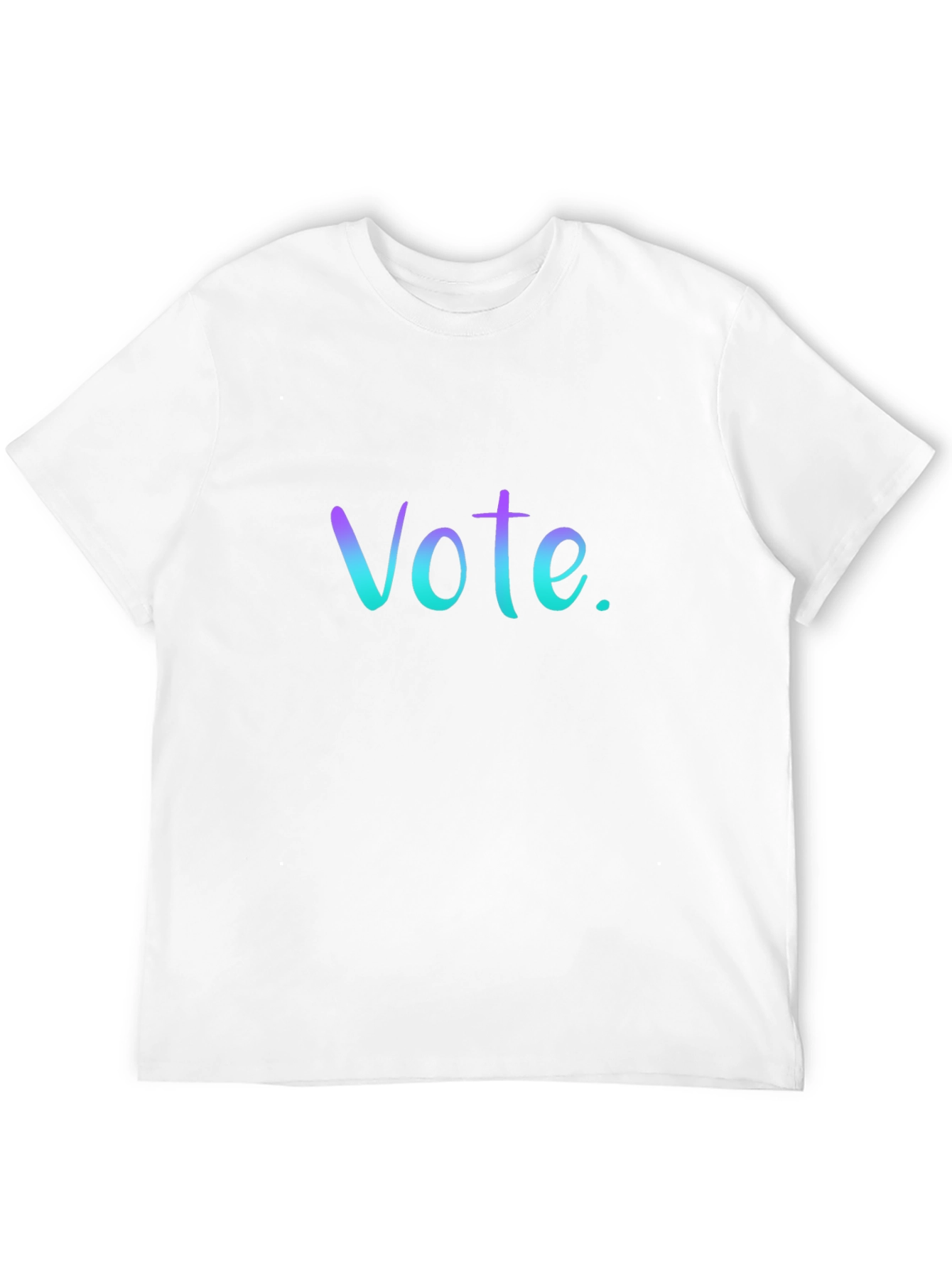 Vote T-Shirt: Gradient Lettering Casual Fit