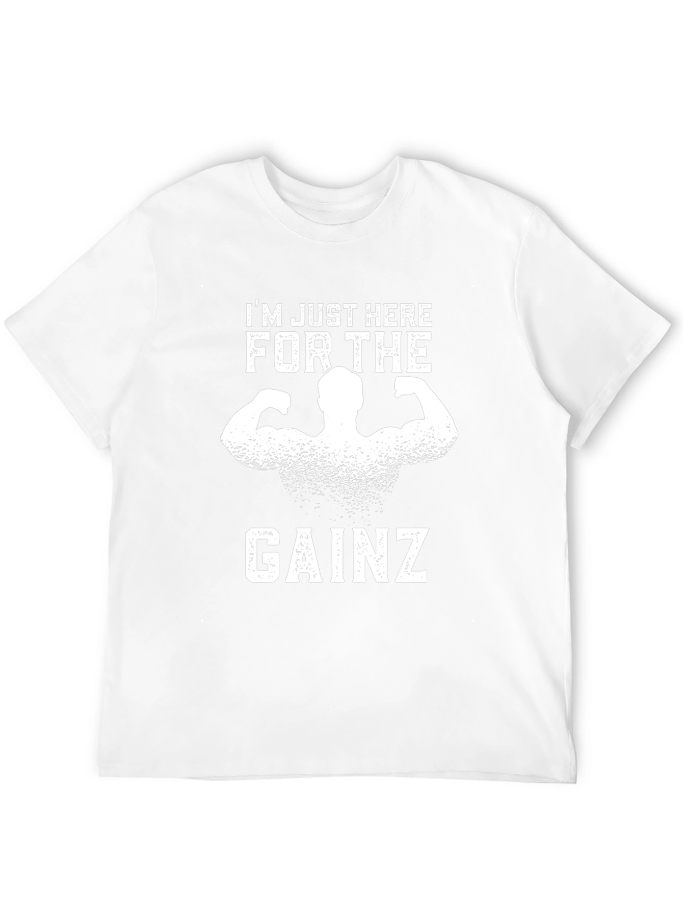 Im Just Here For The Gainz Black T-Shirt