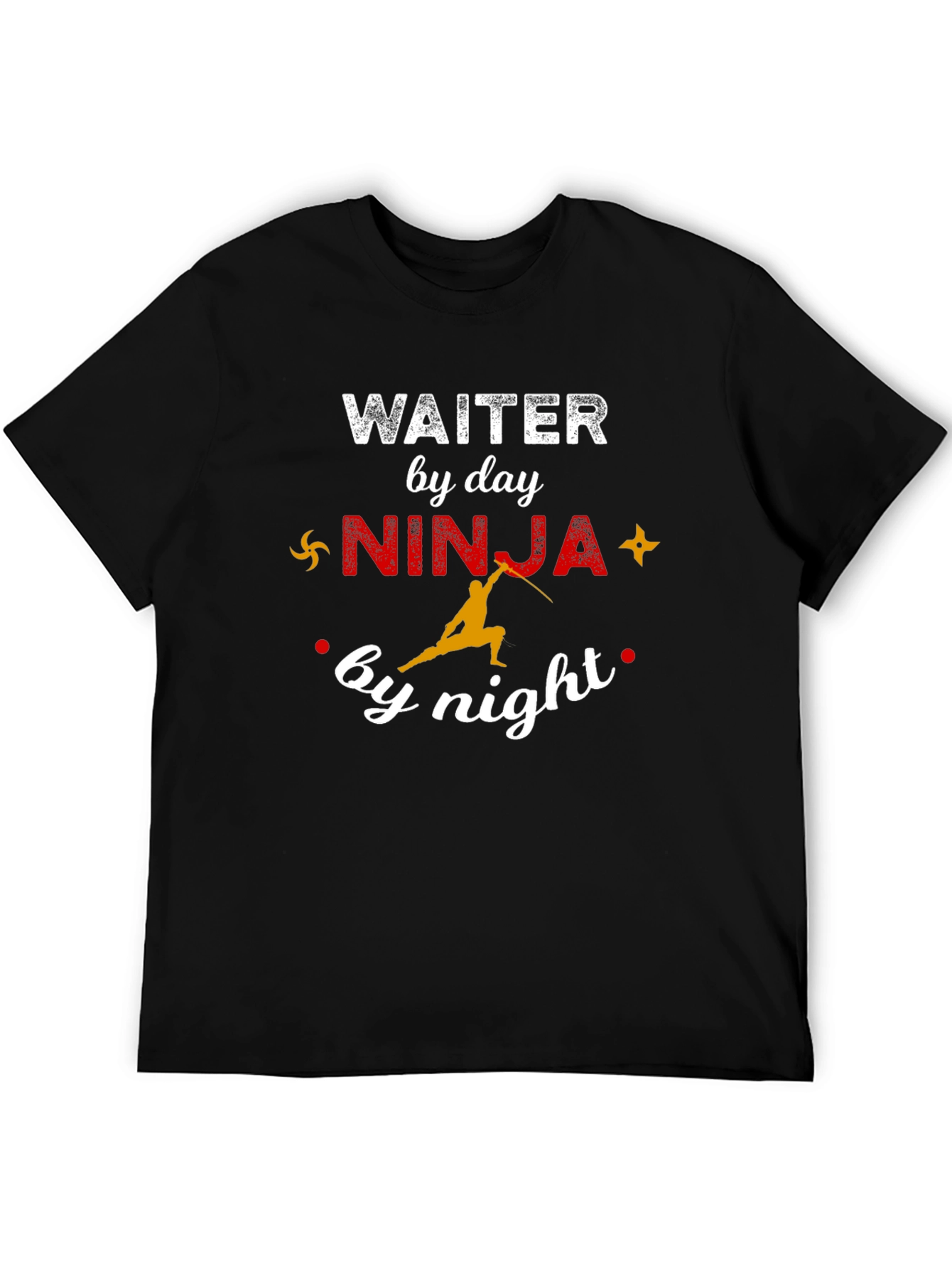 Waiter by Day Ninja by Night Graphic Tee