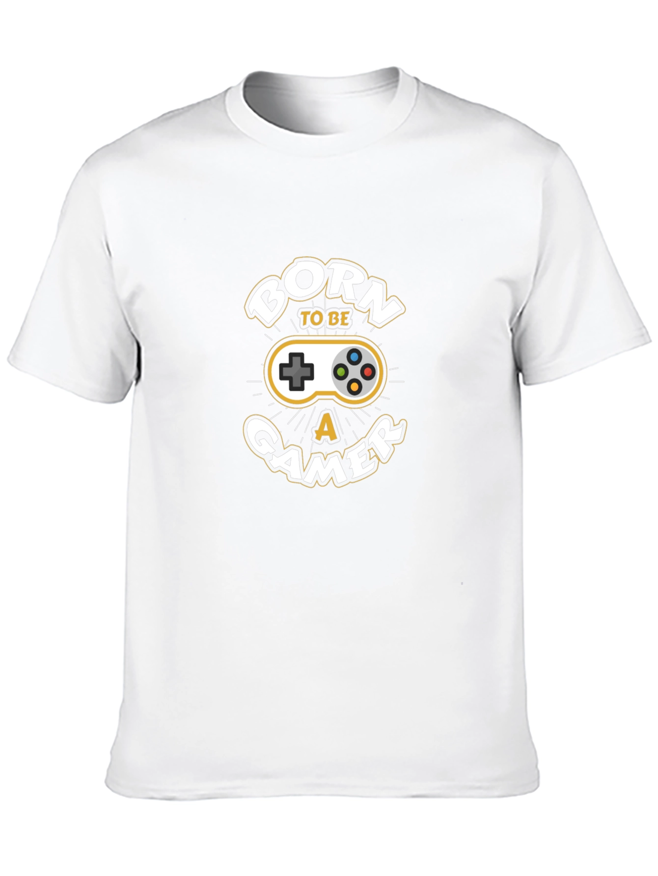 Born to Be a Gamer Black Graphic T-Shirt