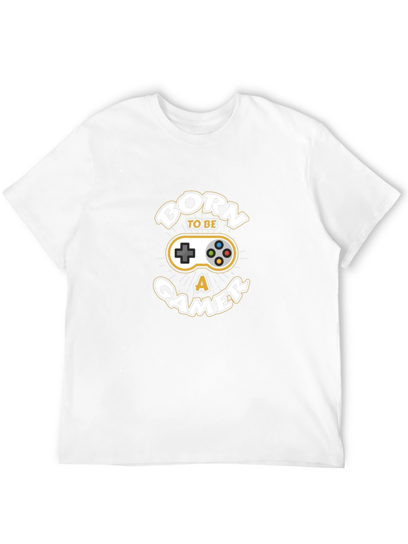 Born to Be a Gamer Black Graphic T-Shirt