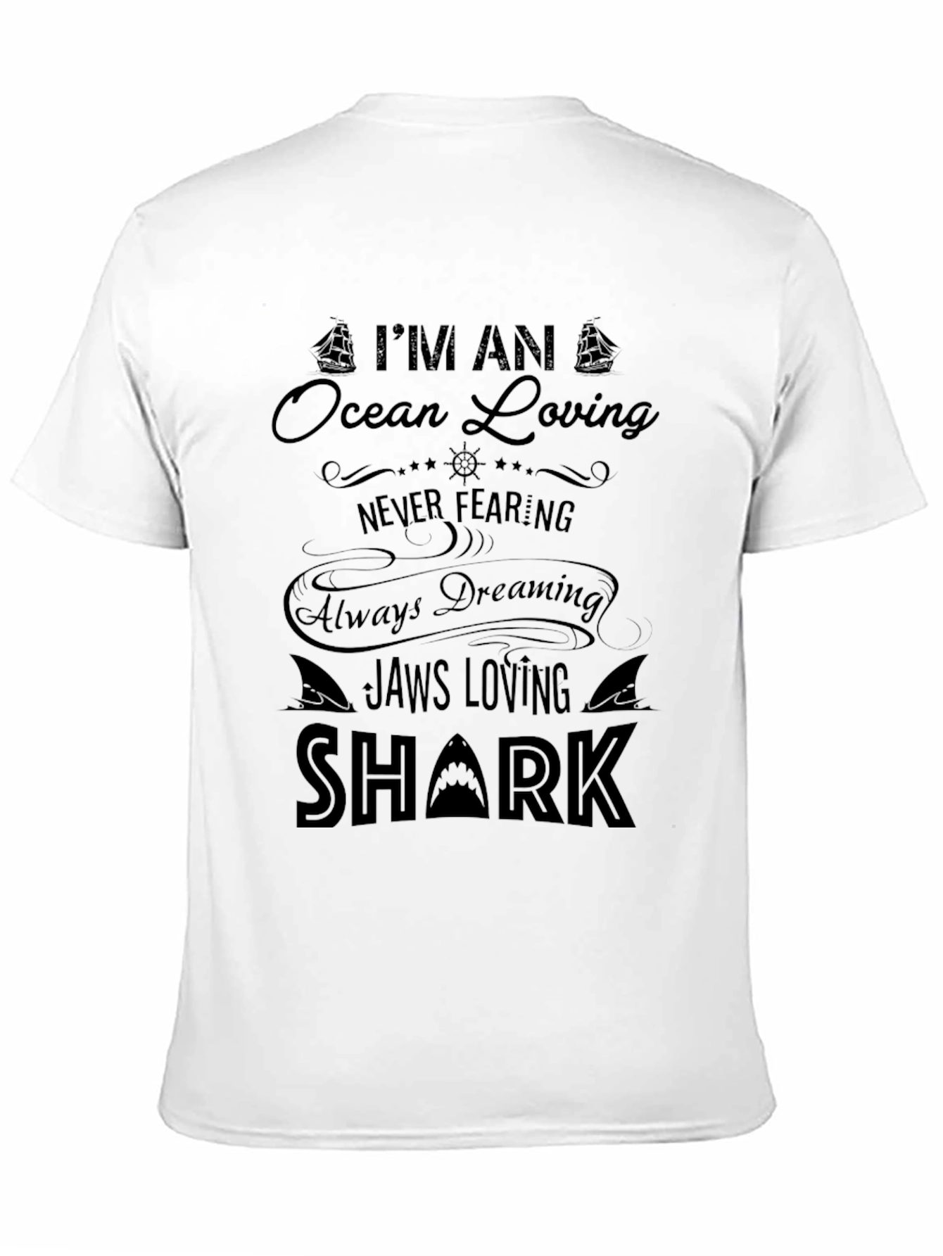 Ocean Loving Shark Graphic T-Shirt