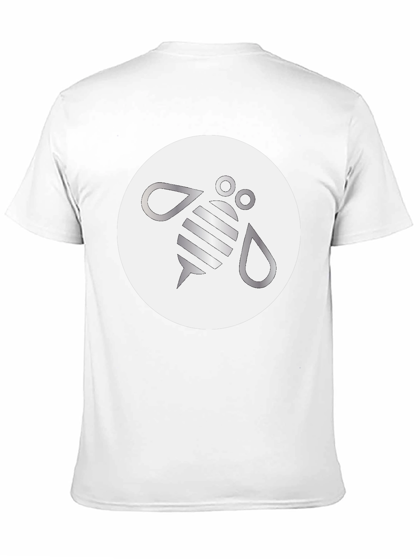 Modern Bee Graphic Black T-Shirt