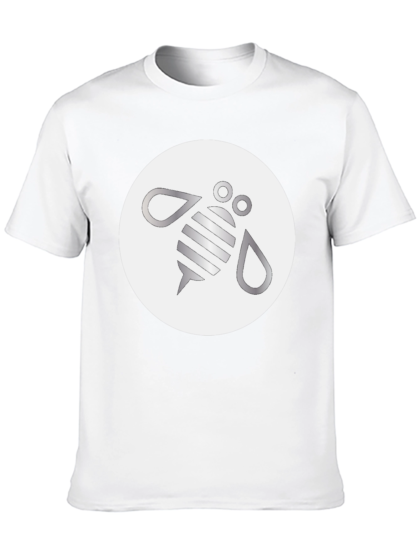 Modern Bee Graphic Black T-Shirt