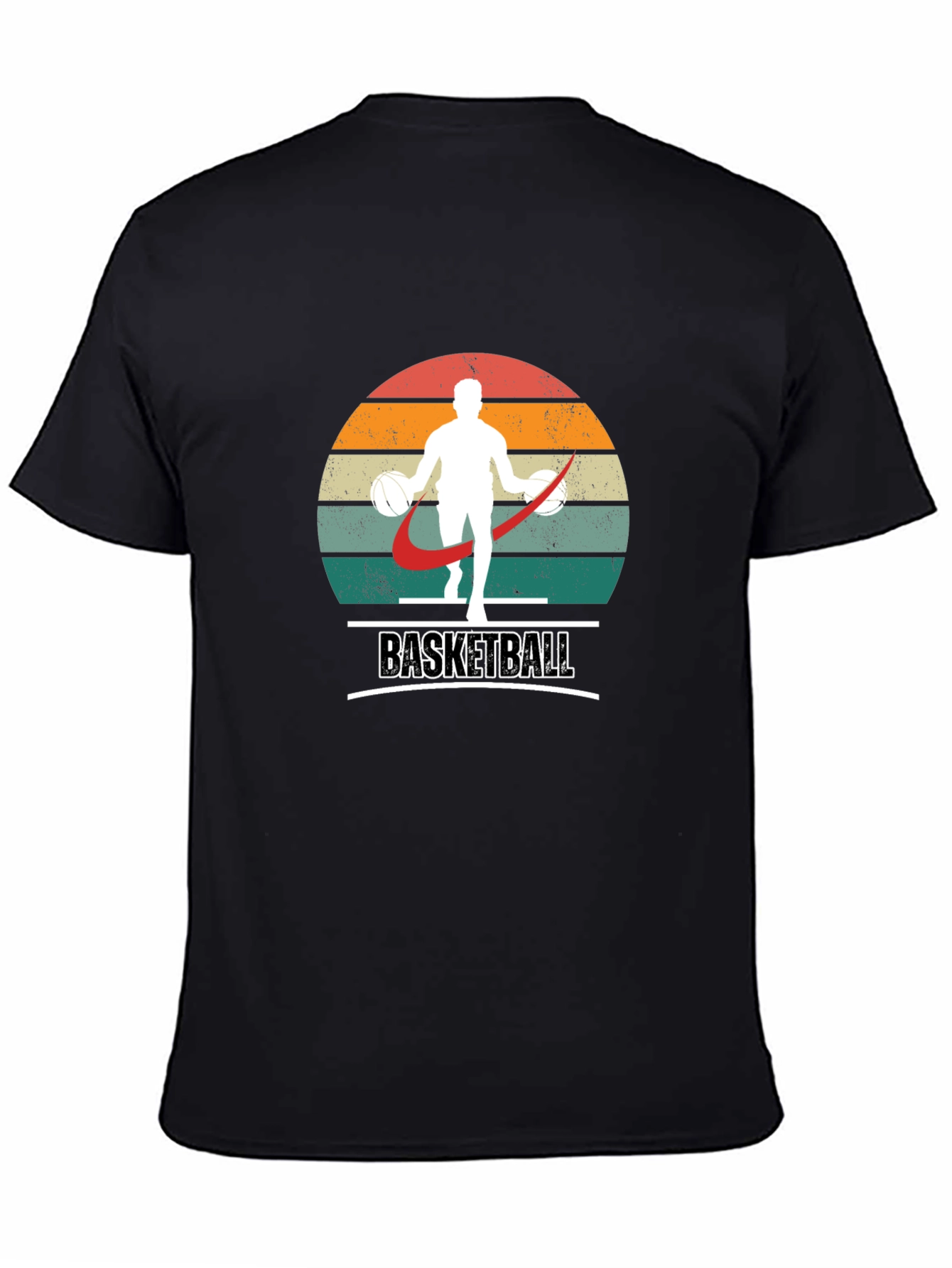 Retro Basketball Player Graphic T-Shirt