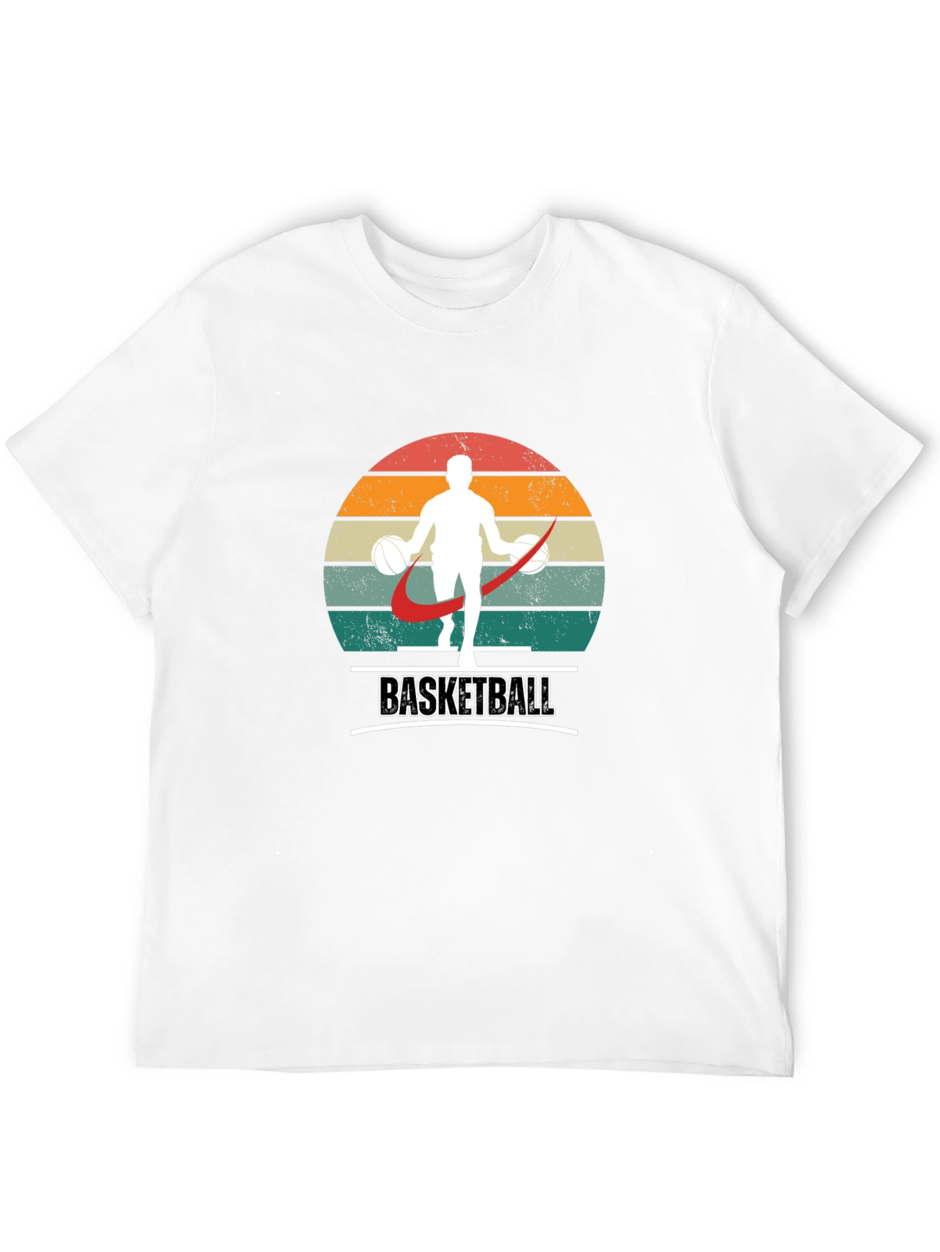 Retro Basketball Player Graphic T-Shirt