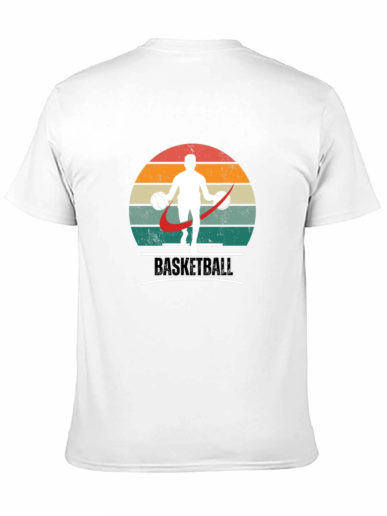 Retro Basketball Player Graphic T-Shirt
