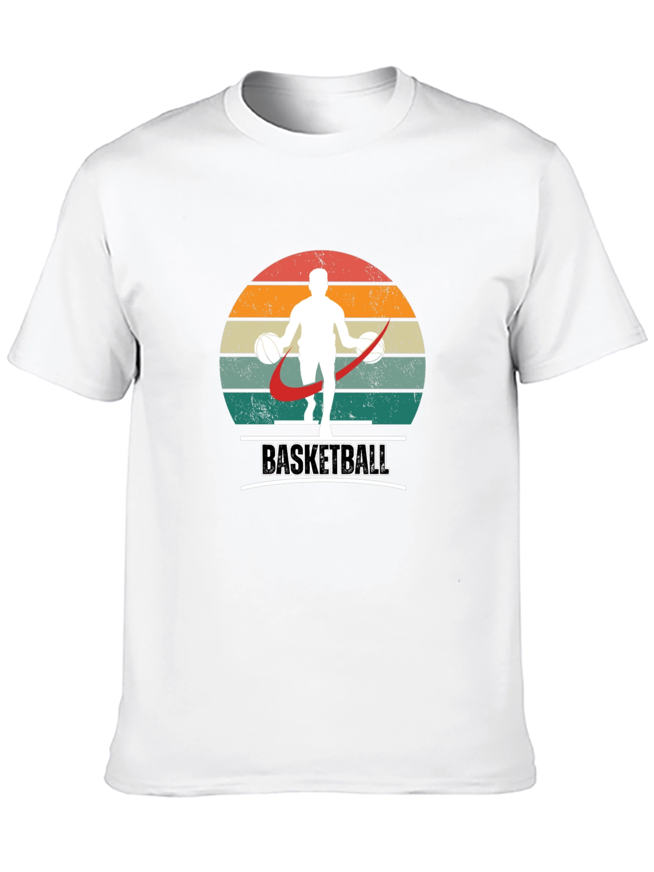 Retro Basketball Player Graphic T-Shirt