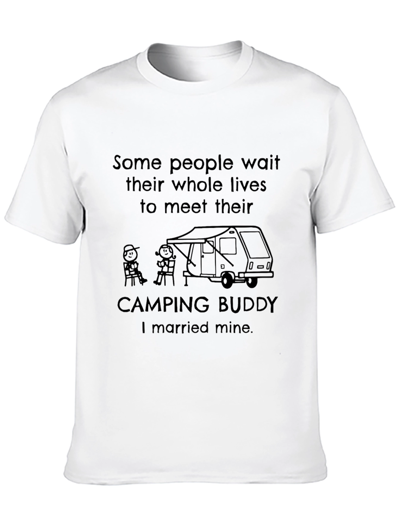 Camping Buddy Married T-Shirt