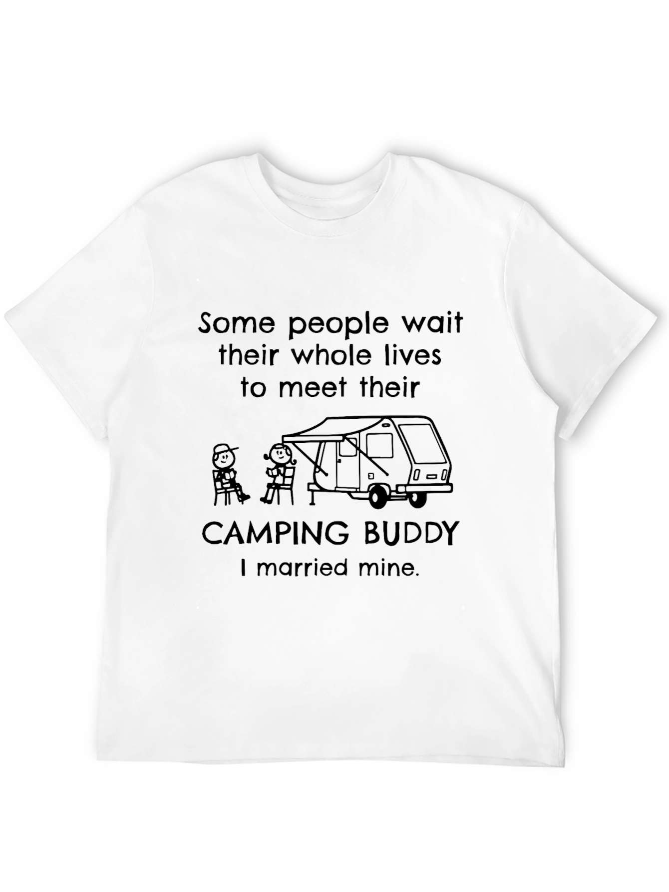 Camping Buddy Married T-Shirt