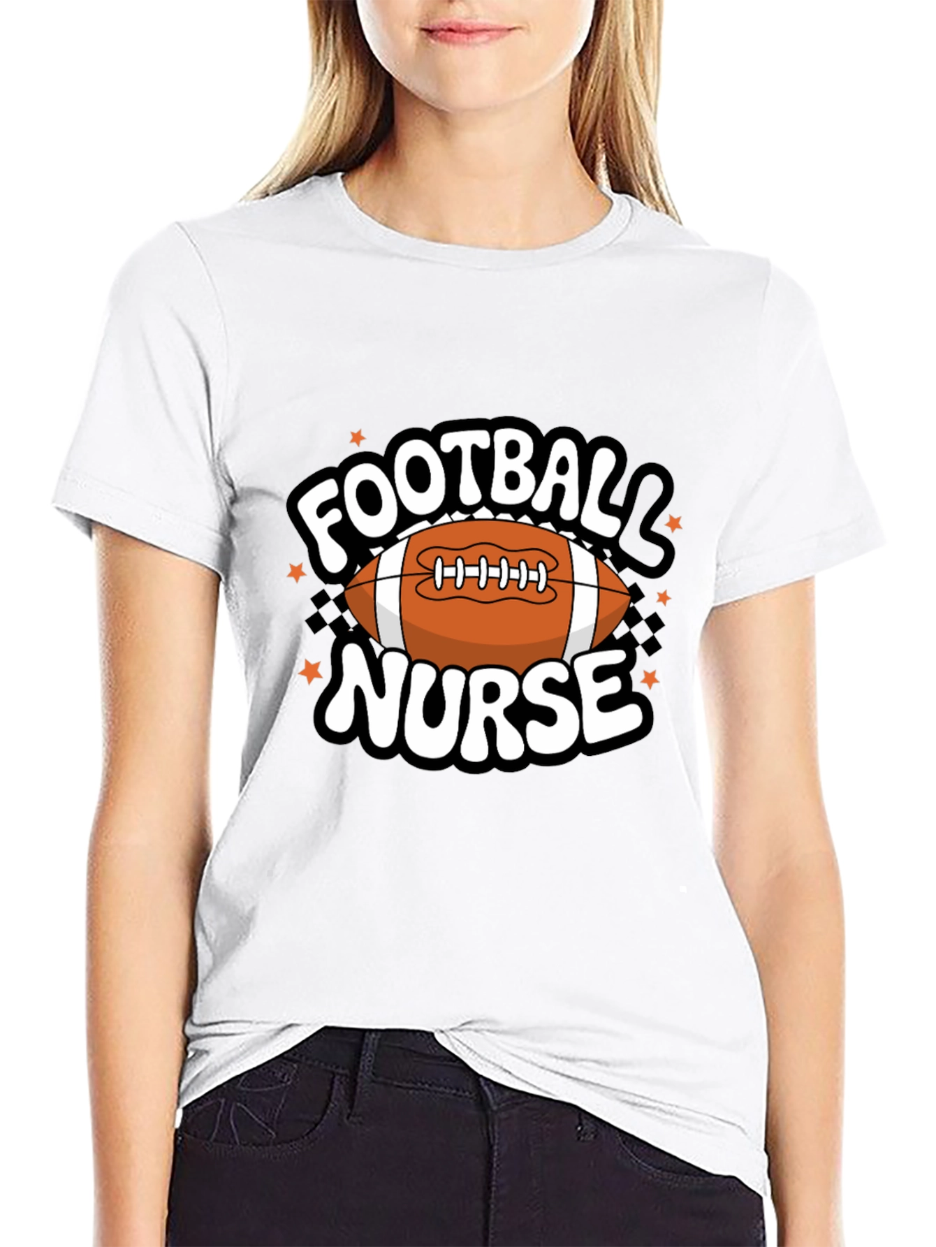 Football Nurse Graphic T-Shirt