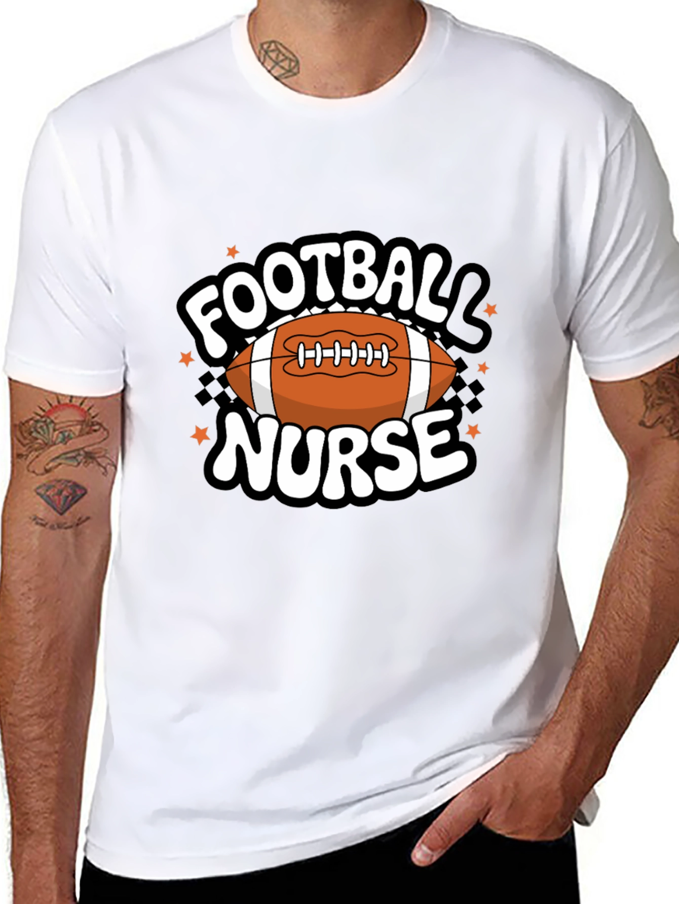 Football Nurse Graphic T-Shirt