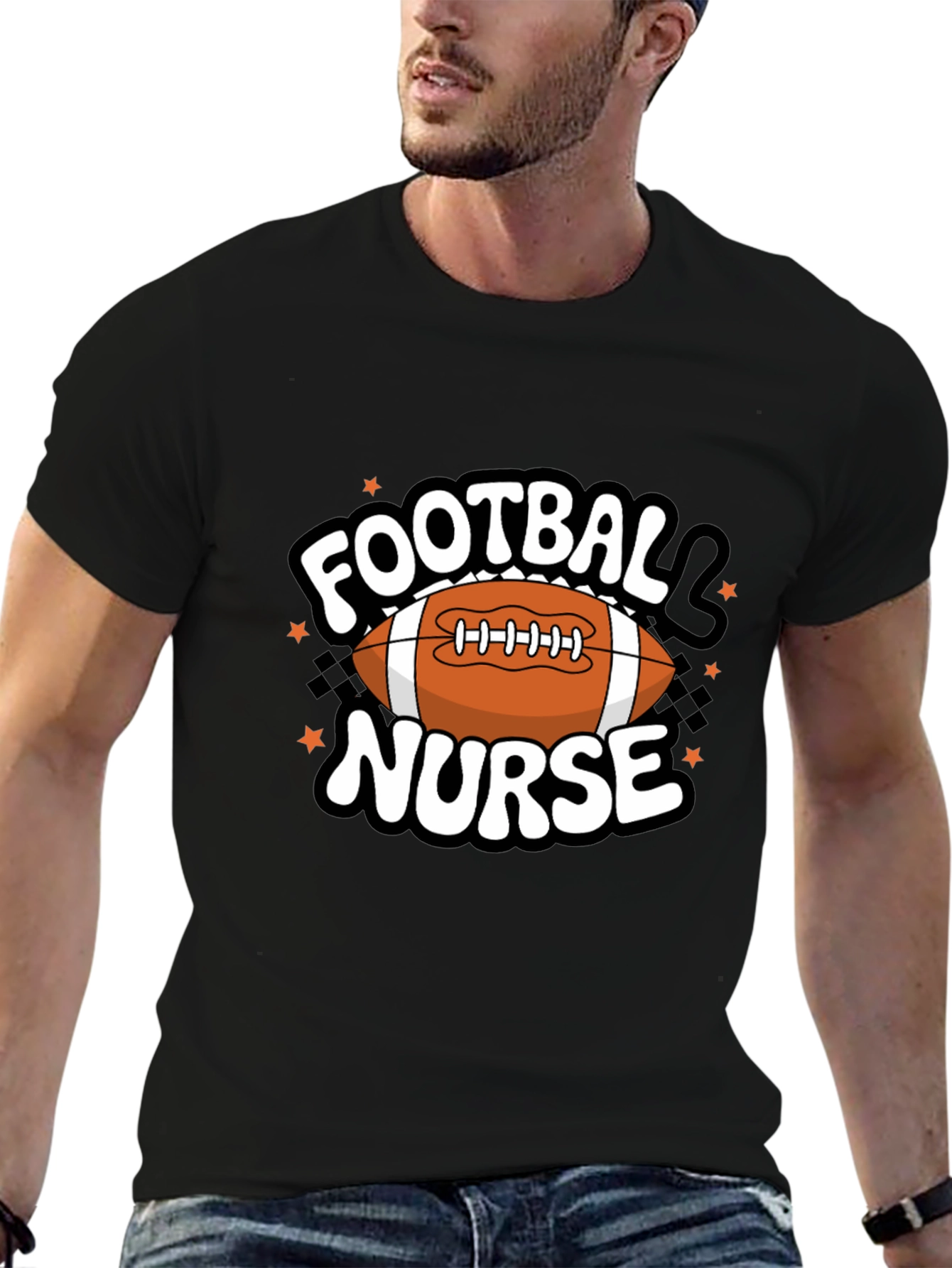 Football Nurse Graphic T-Shirt
