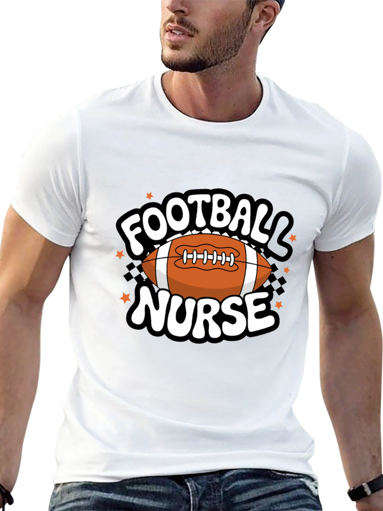 Football Nurse Graphic T-Shirt