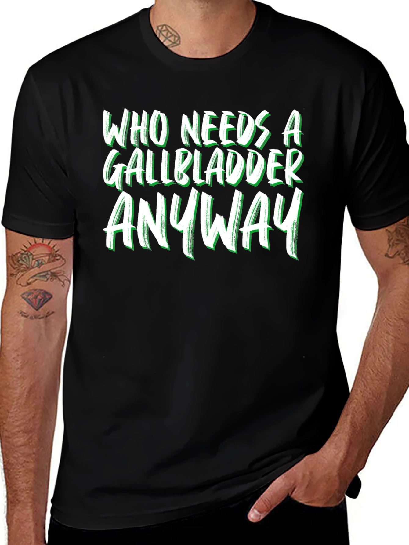 Funny Gallbladder Removal T-Shirt - Who Needs It Anyway?