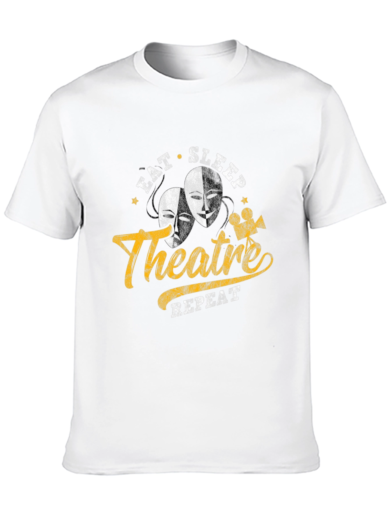 Eat Sleep Theatre Repeat Graphic Tee