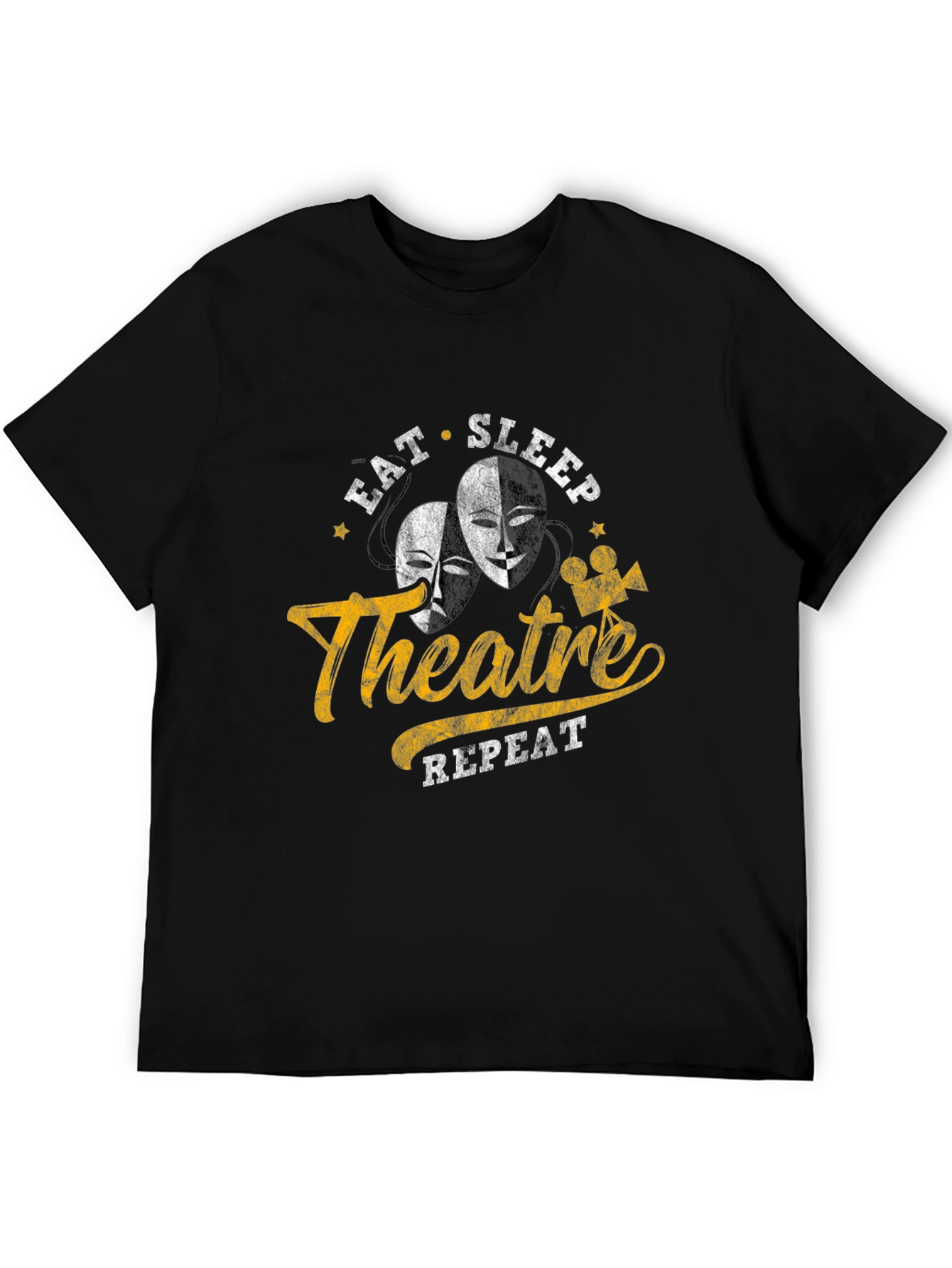 Eat Sleep Theatre Repeat Graphic Tee