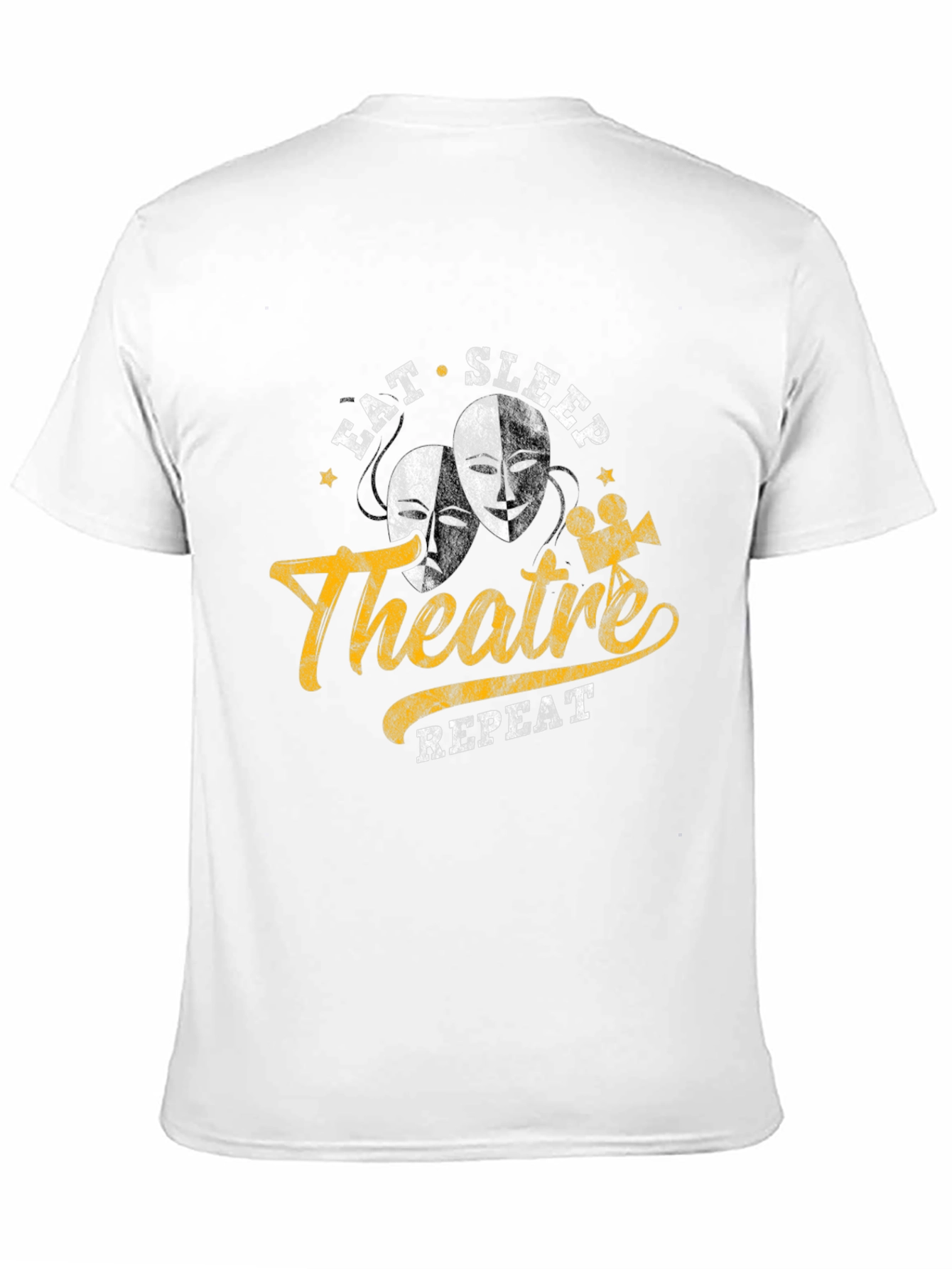 Eat Sleep Theatre Repeat Graphic Tee