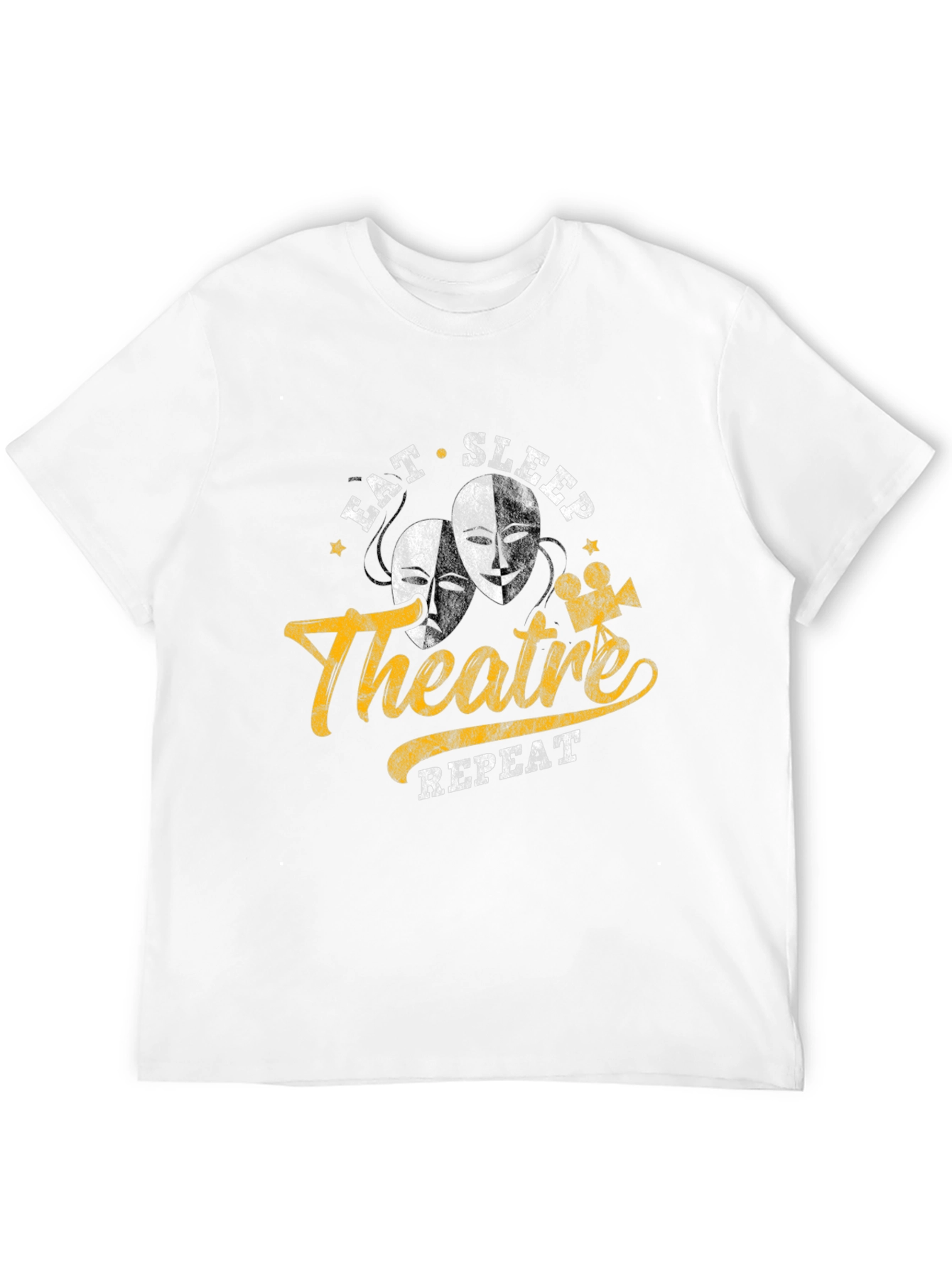 Eat Sleep Theatre Repeat Graphic Tee