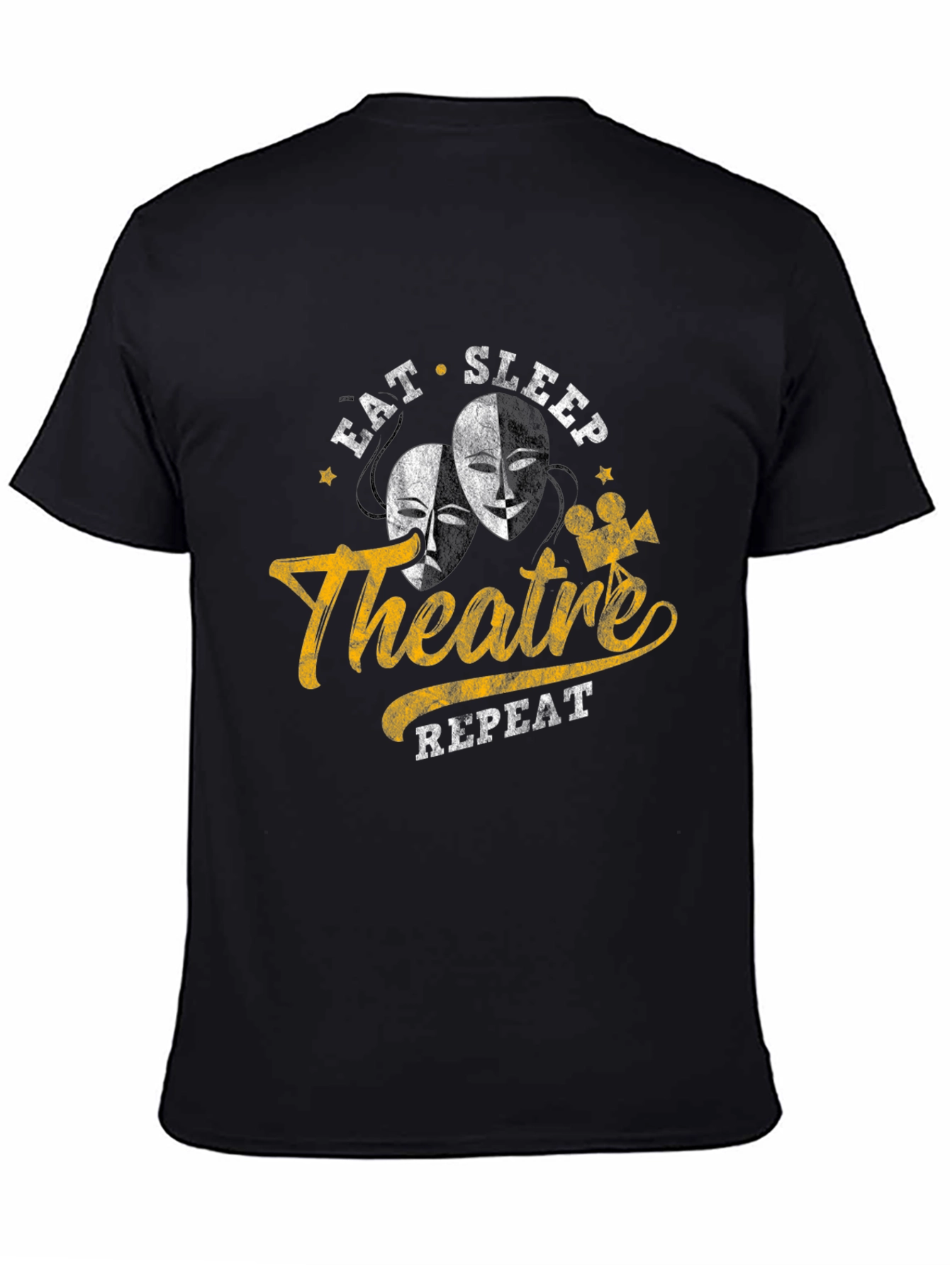 Eat Sleep Theatre Repeat Graphic Tee