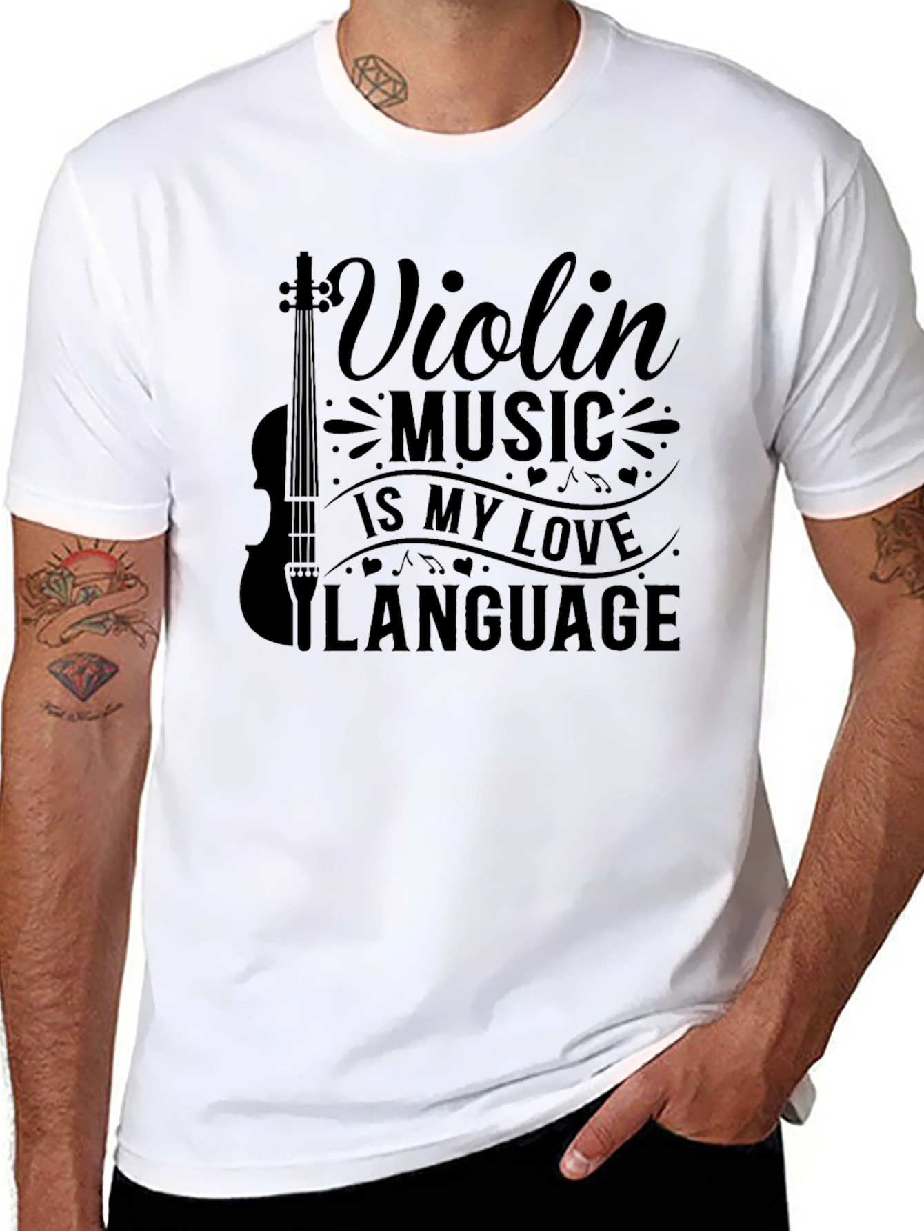Violin Music is My Love Language T-Shirt
