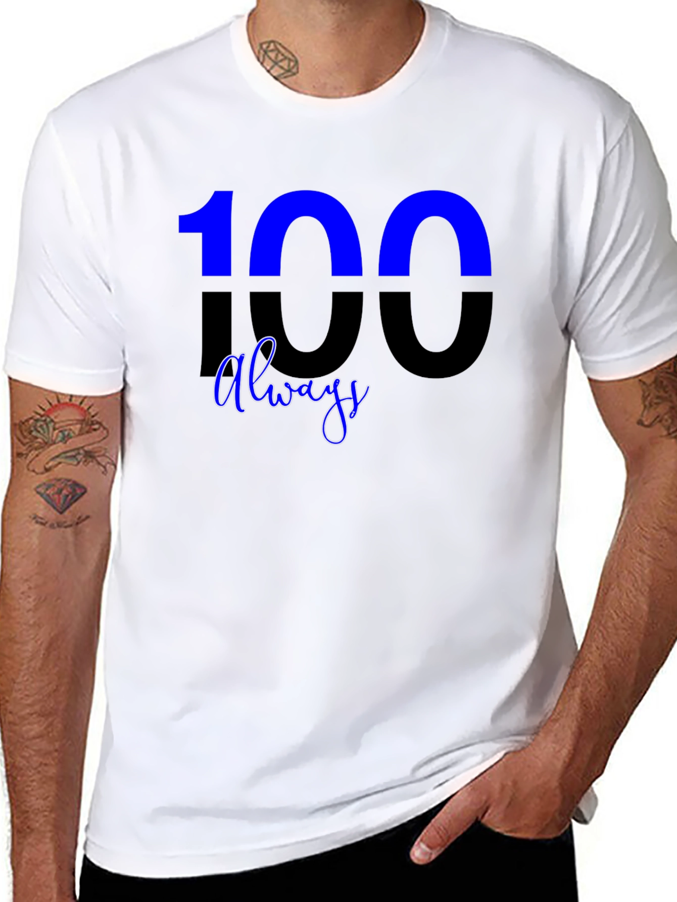 100 Always Graphic T-Shirt - Premium Casual Tee