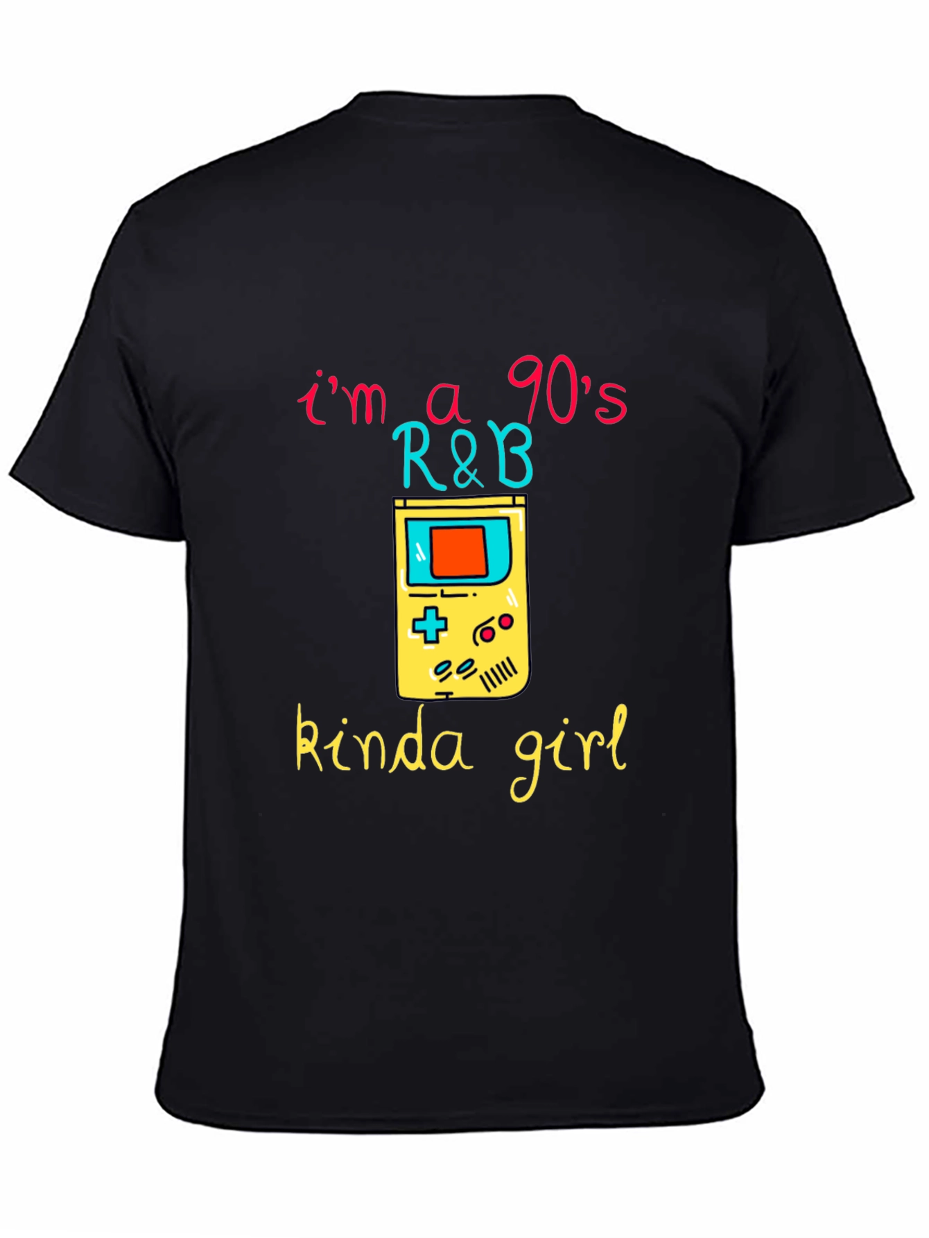 90s R&B Kinda Girl Black Graphic Tee