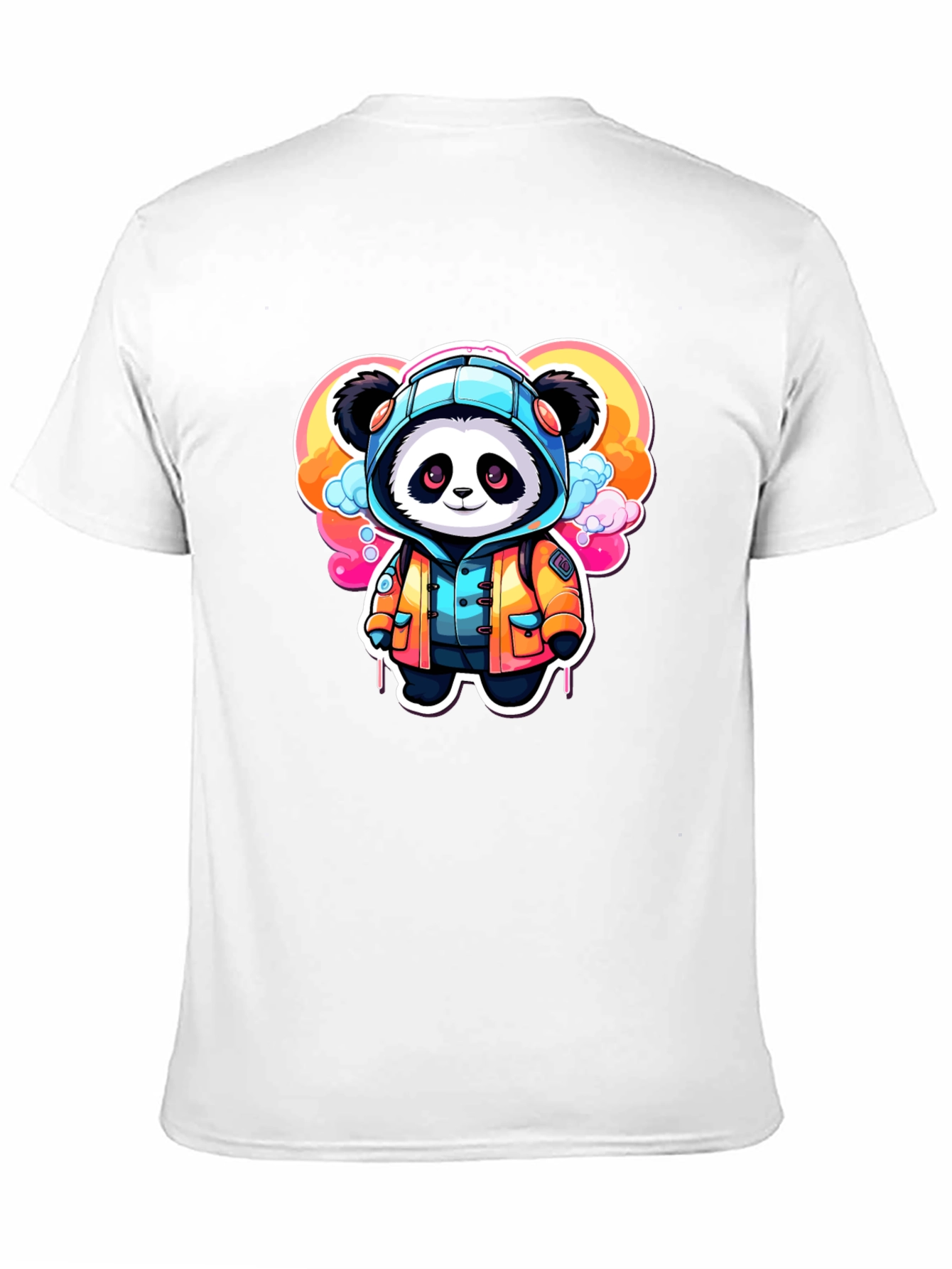 Cool Panda Cartoon Graphic T-Shirt