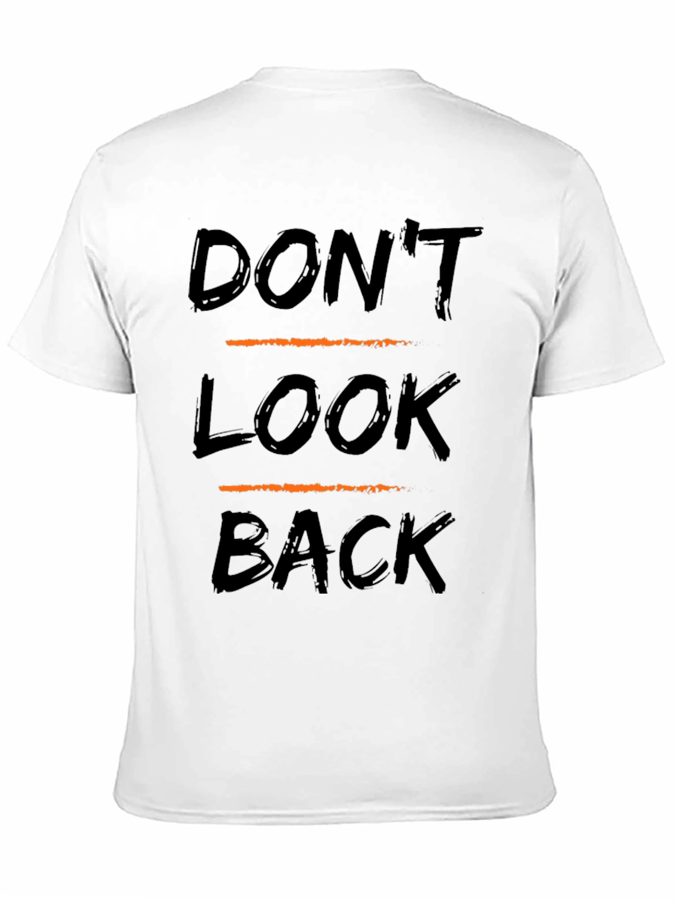Dont Look Back Graphic Tee - Trendy Slogan T-Shirt