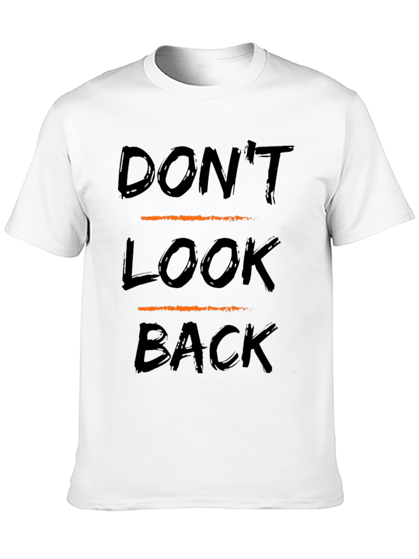 Dont Look Back Graphic Tee - Trendy Slogan T-Shirt