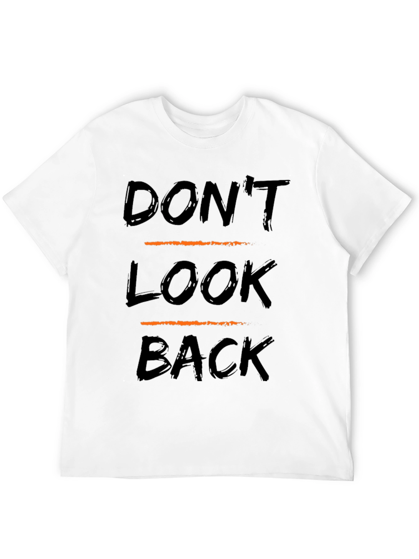 Dont Look Back Graphic Tee - Trendy Slogan T-Shirt