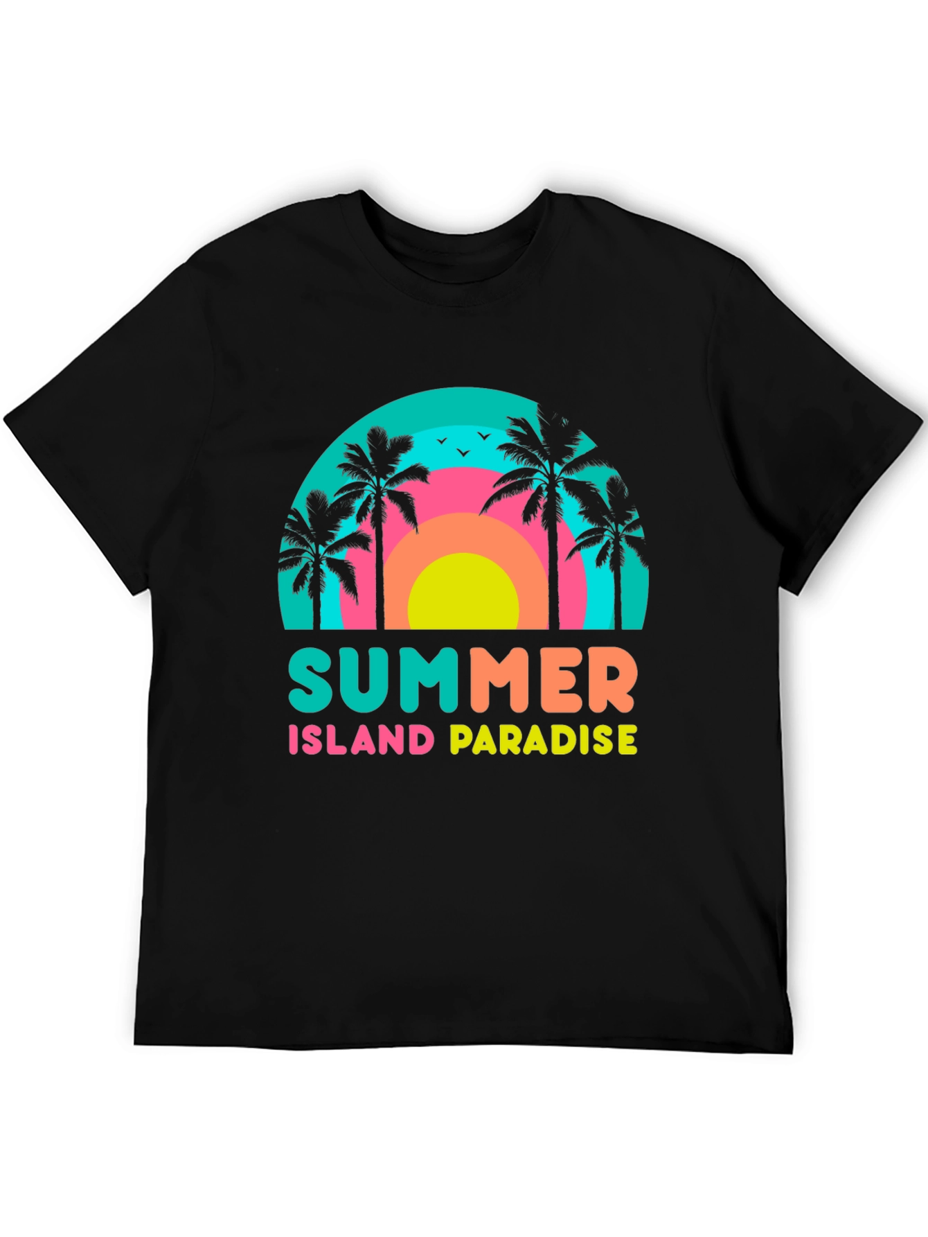 Summer Island Paradise Graphic T-Shirt
