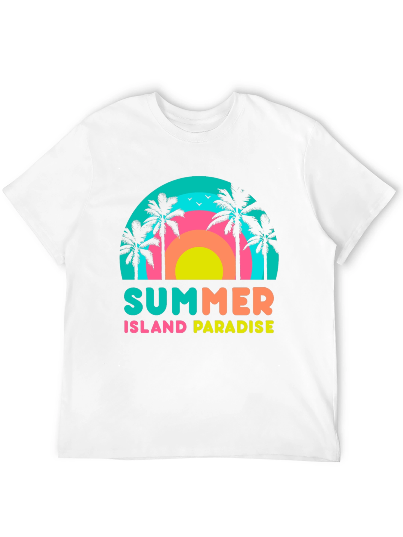 Summer Island Paradise Graphic T-Shirt