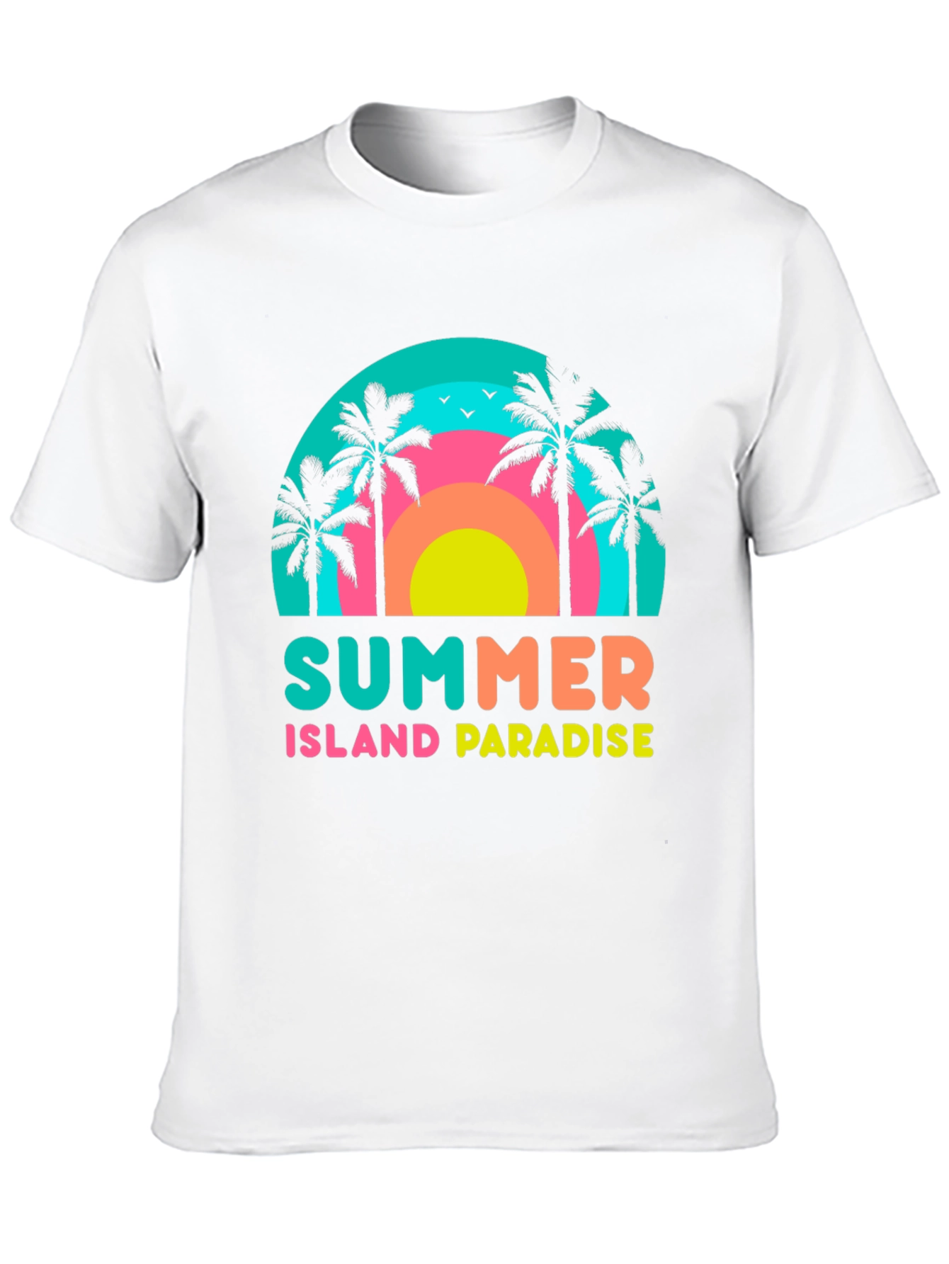 Summer Island Paradise Graphic T-Shirt