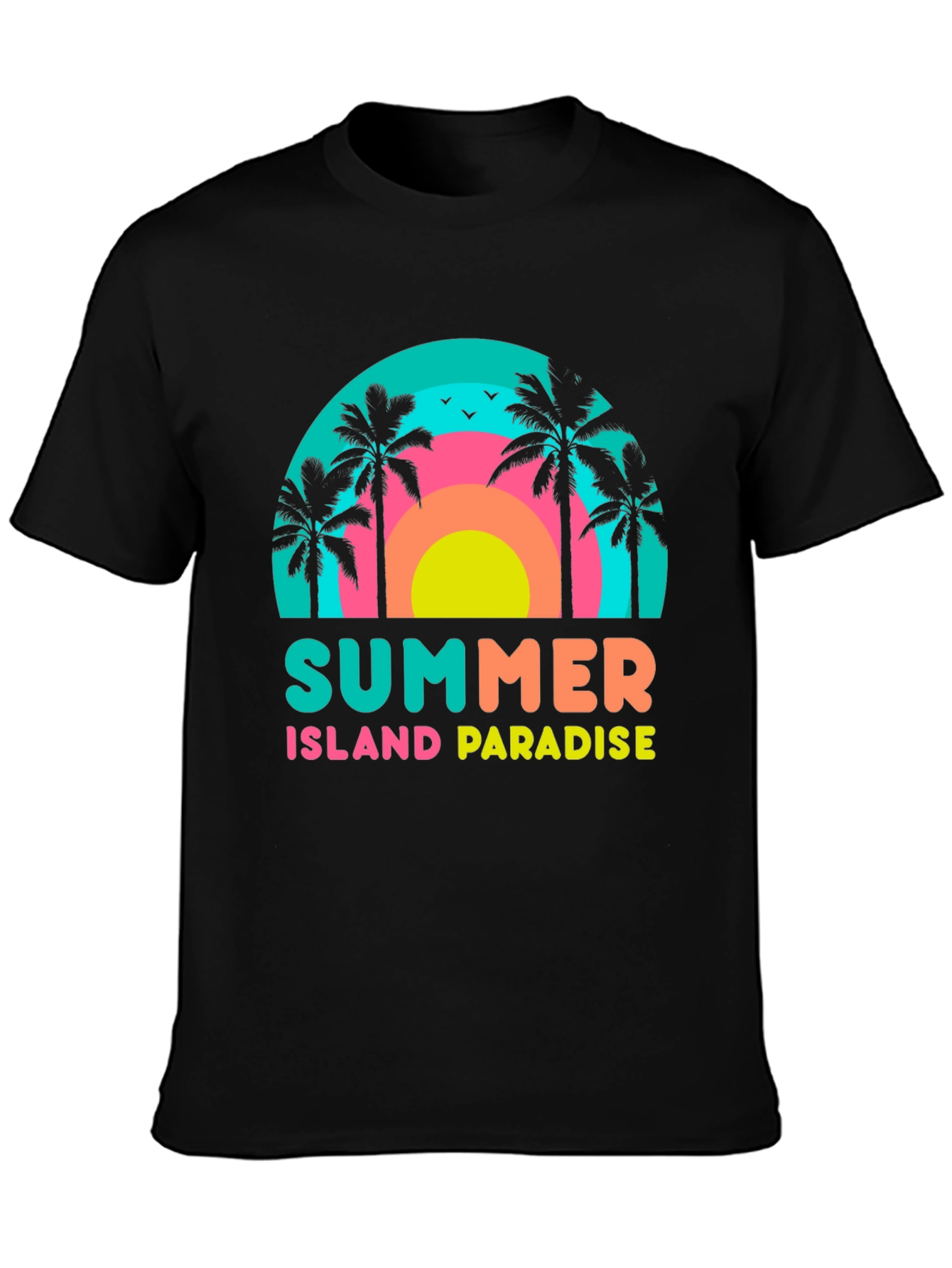 Summer Island Paradise Graphic T-Shirt