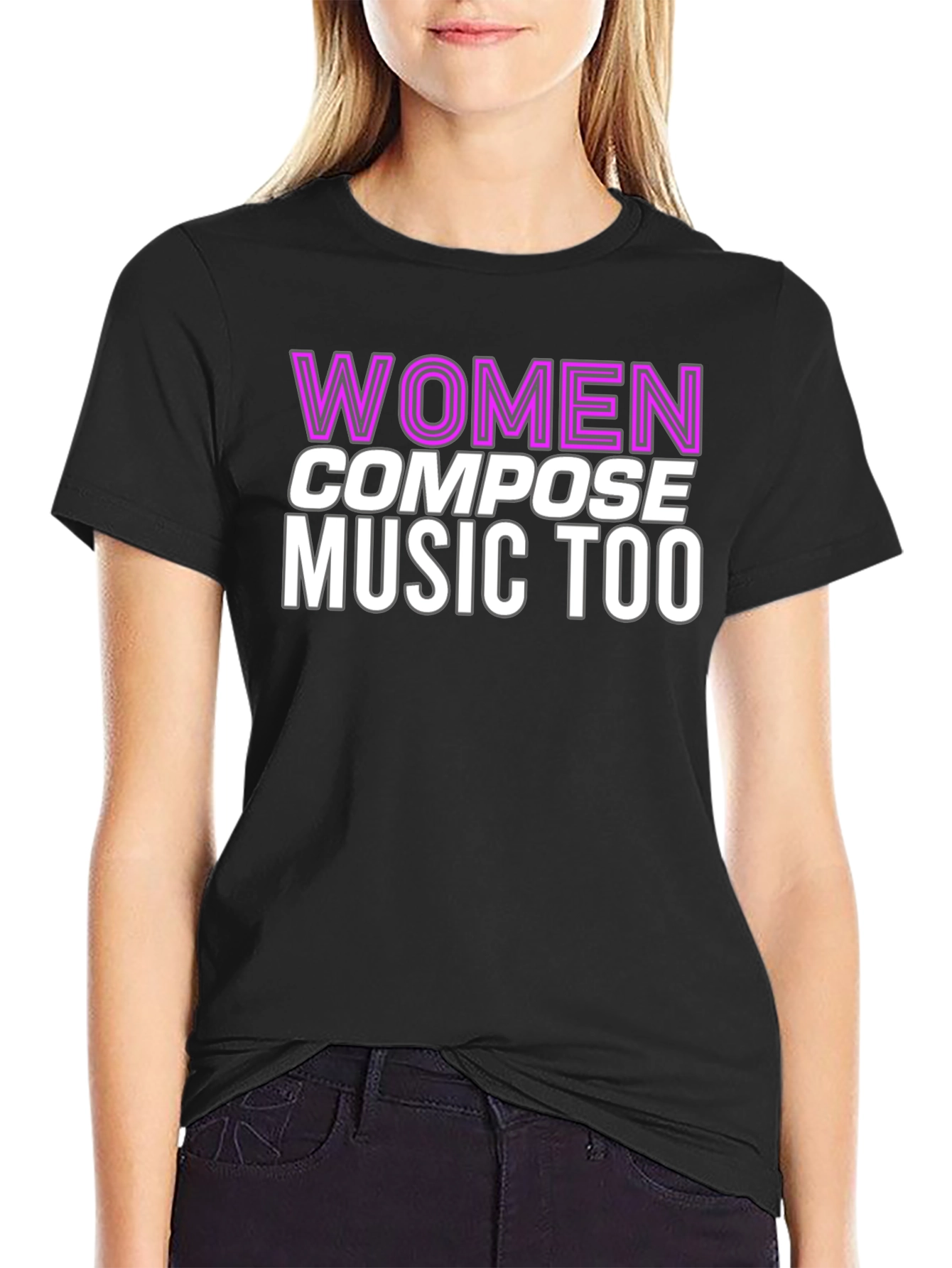 Women Compose Music Too Graphic Tee