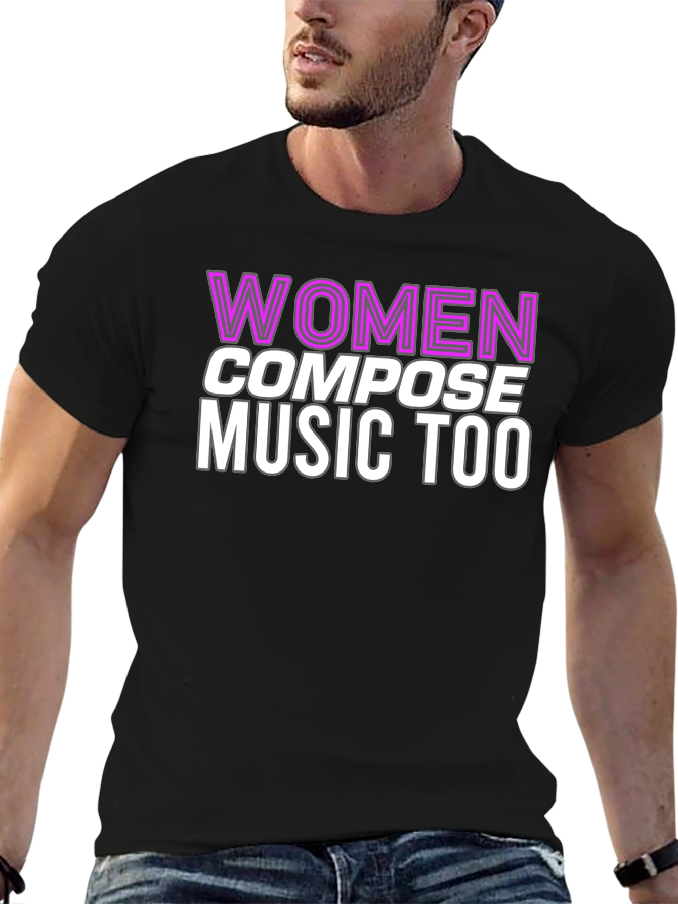 Women Compose Music Too Graphic Tee
