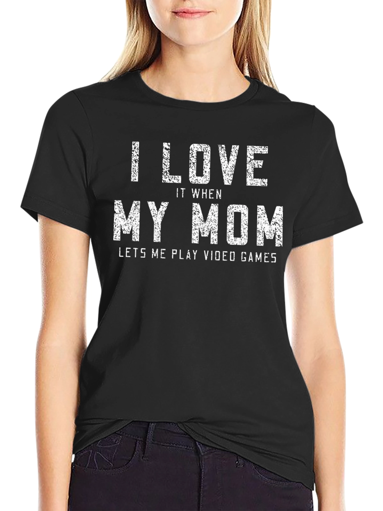 I Love My Mom Gaming T-Shirt - Gamer Gift