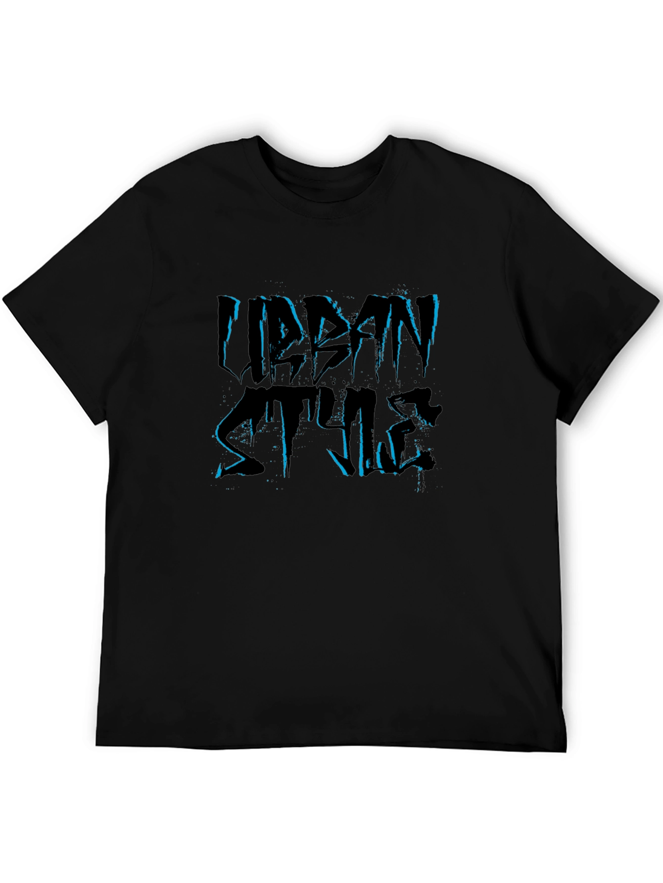 Urban Style Black Graphic Tee