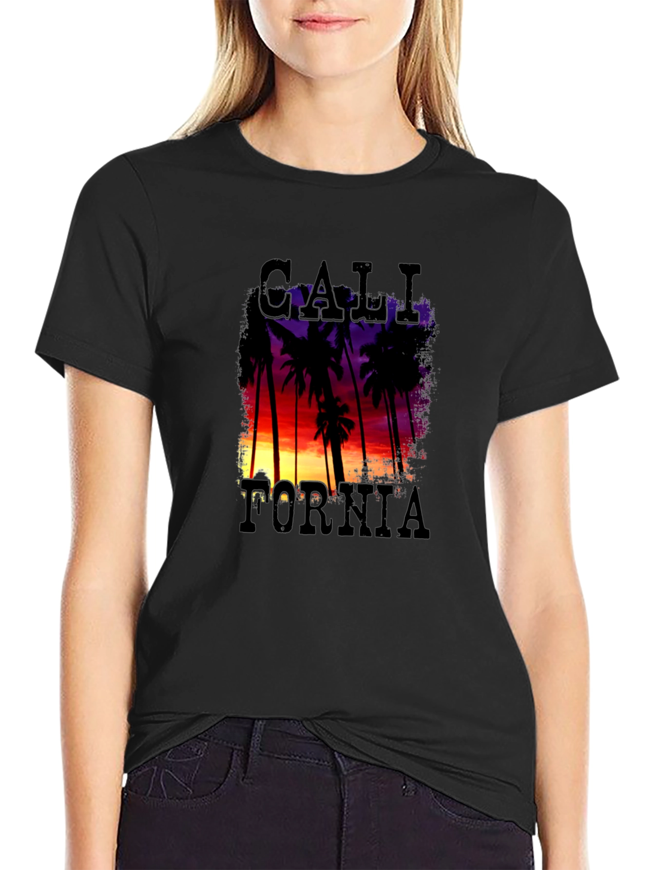 California Palm Trees Sunset T-Shirt